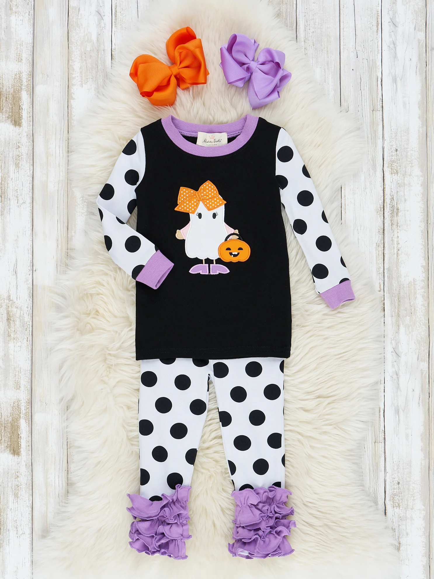 Purple Boo Friends Pajamas - Girls & Boys - Image 2