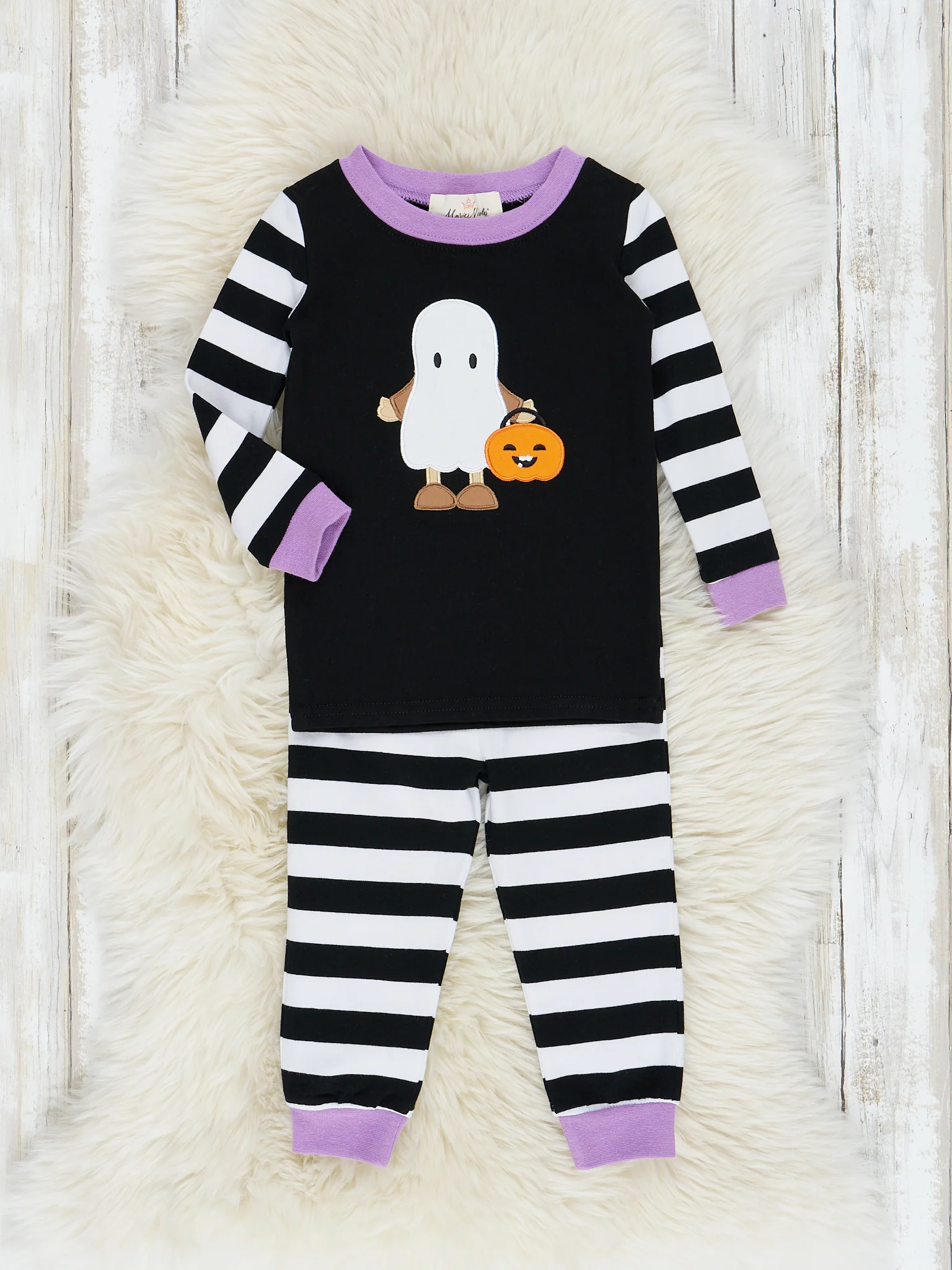 Purple Boo Friends Pajamas - Girls & Boys - Image 3