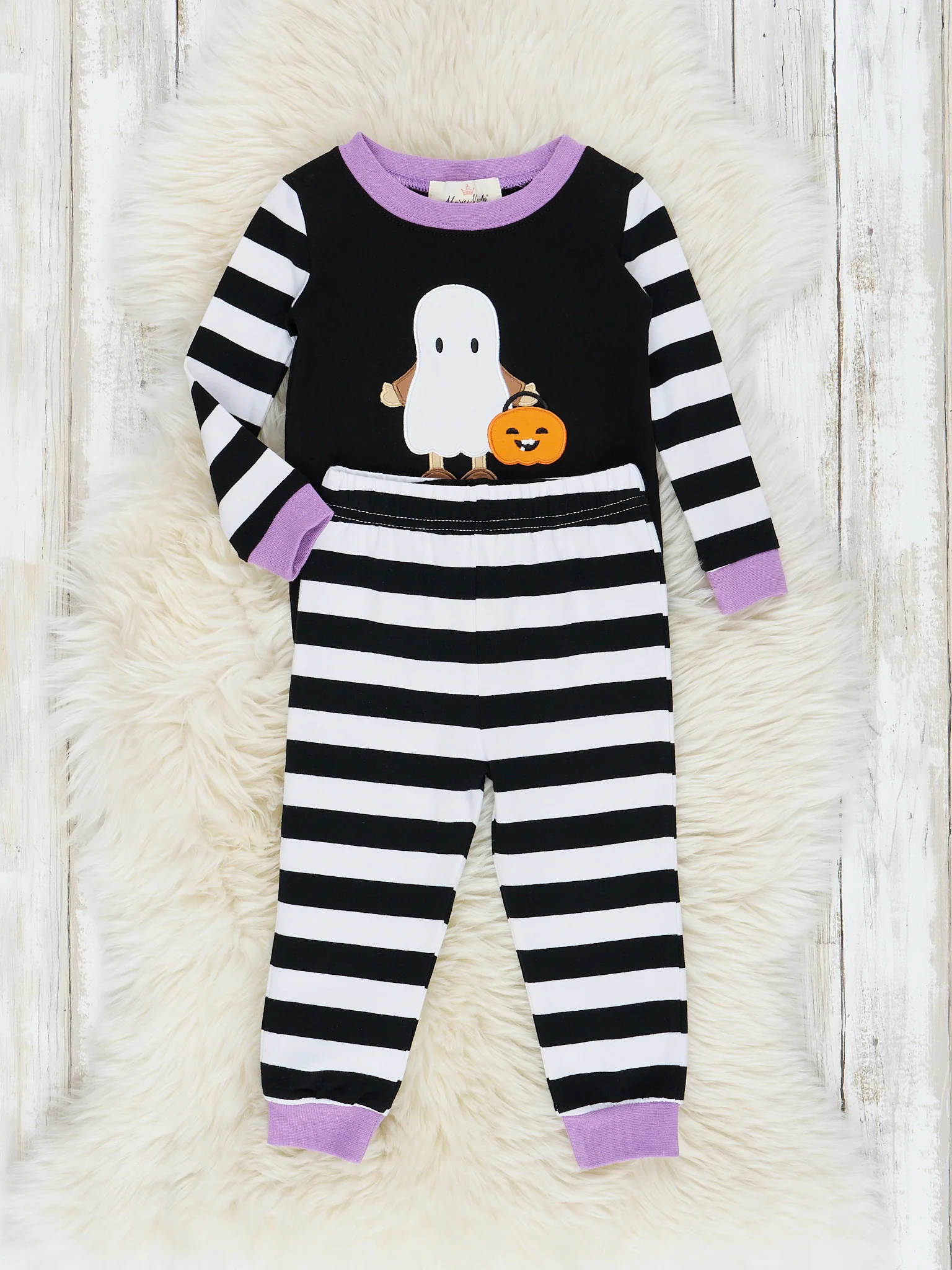 Purple Boo Friends Pajamas - Girls & Boys - Image 5