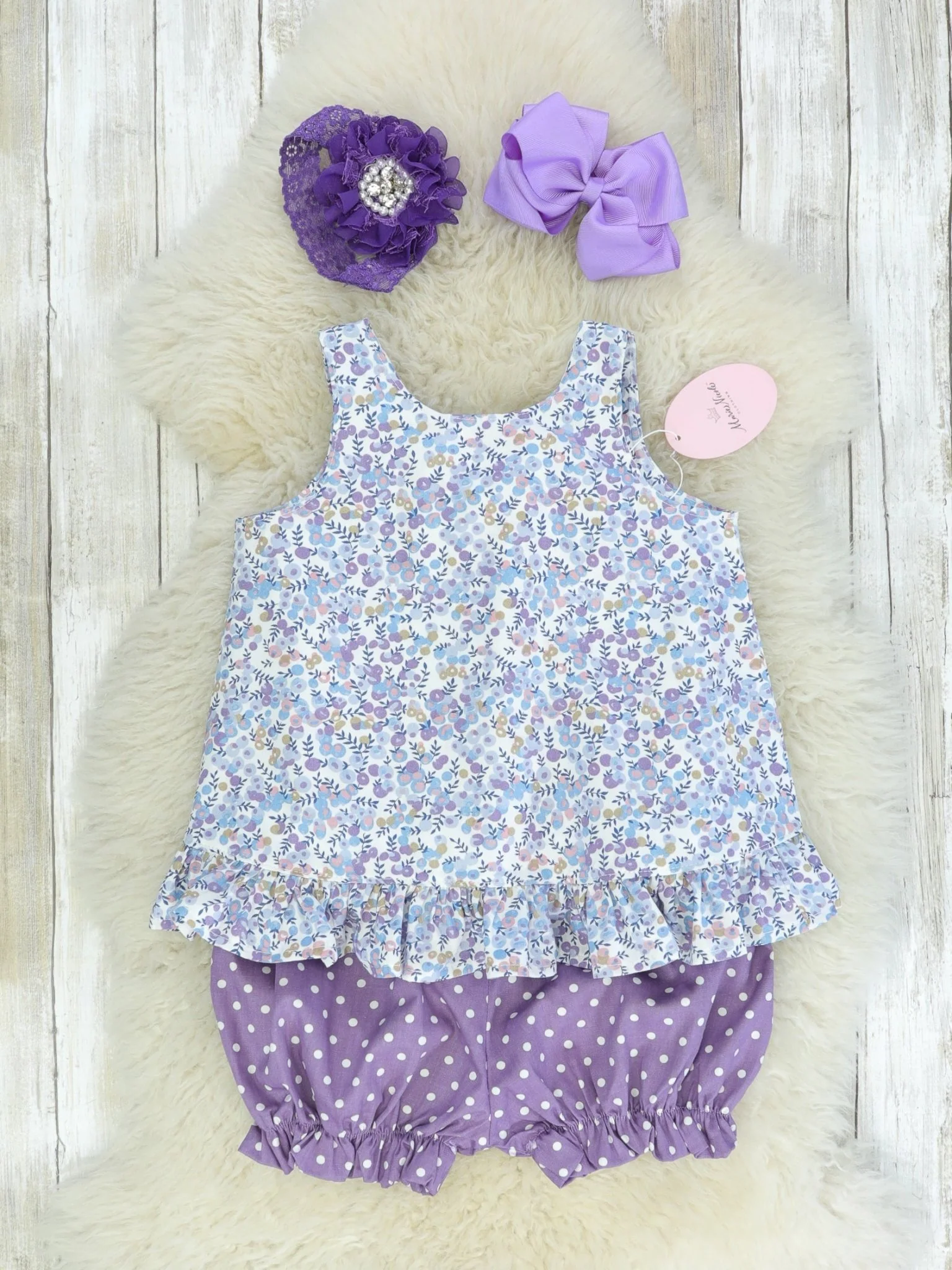 Magical Berry Ruffle Open-Back Bow Outfit - Image 2
