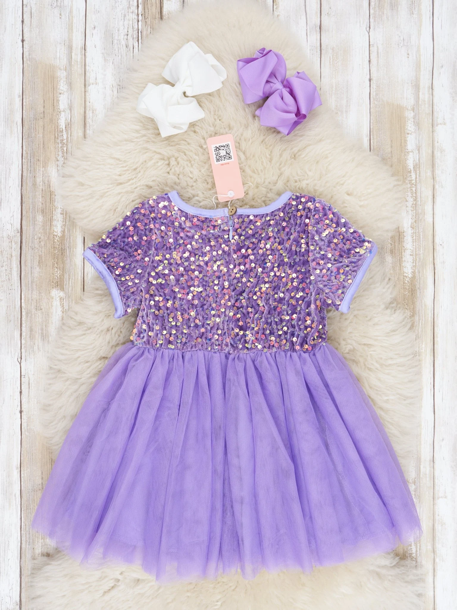 Purple Sparkly Tulle Dress - Image 2