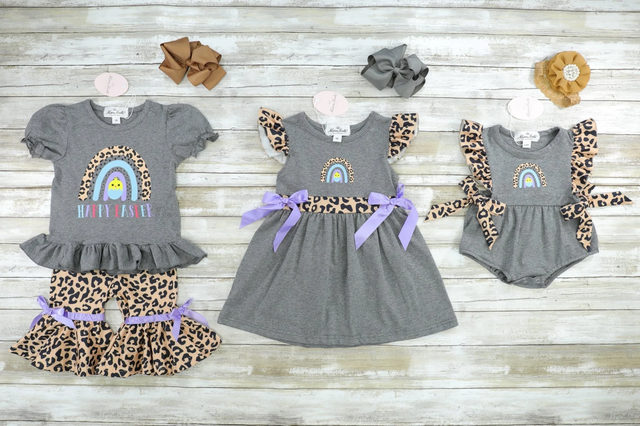 Rainbow Leopard Easter Chick Dress - Image 2