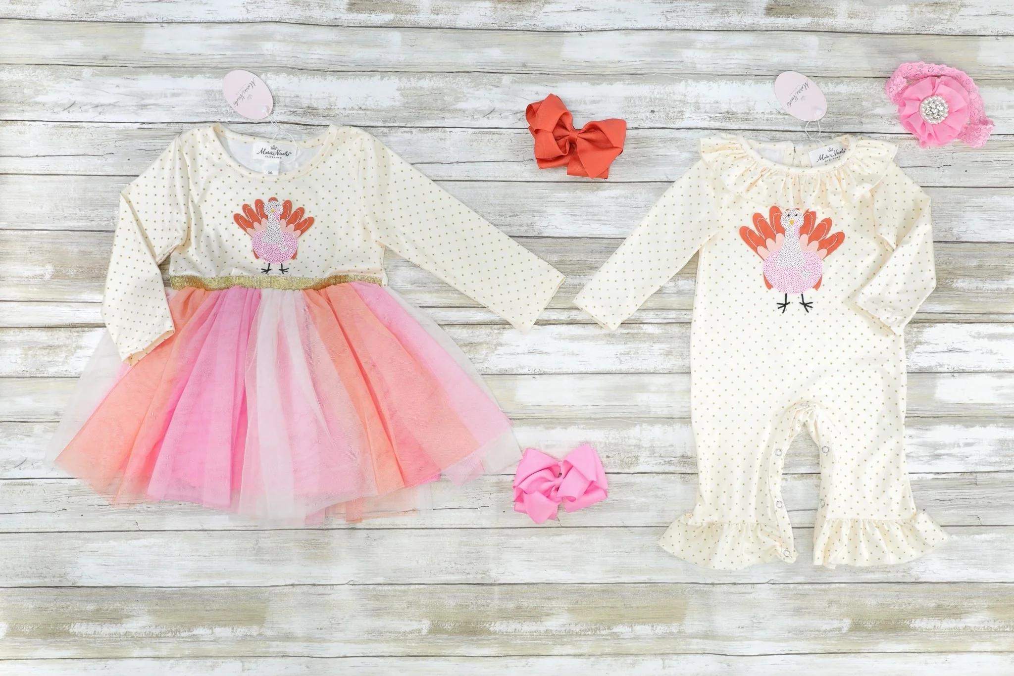 Pink Polka Dot Turkey Tulle Dress - Image 2