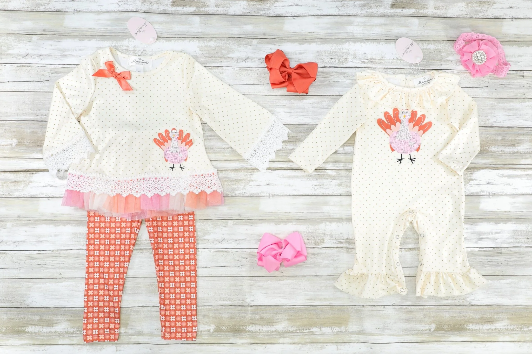 Pink Polka Dot Turkey Tulle Outfit - Image 3