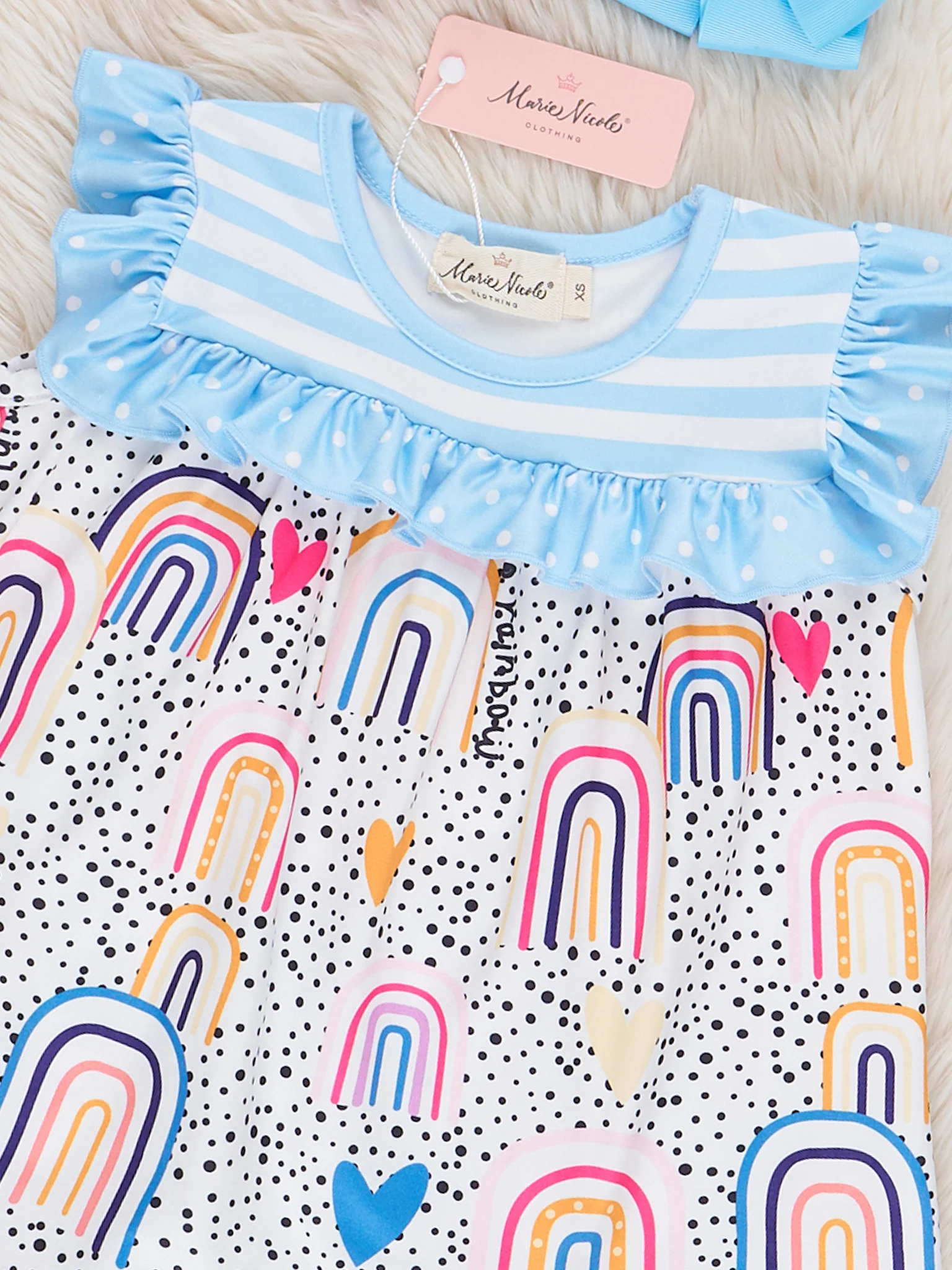 Rainbow Polka Dotted Outfit - Image 3