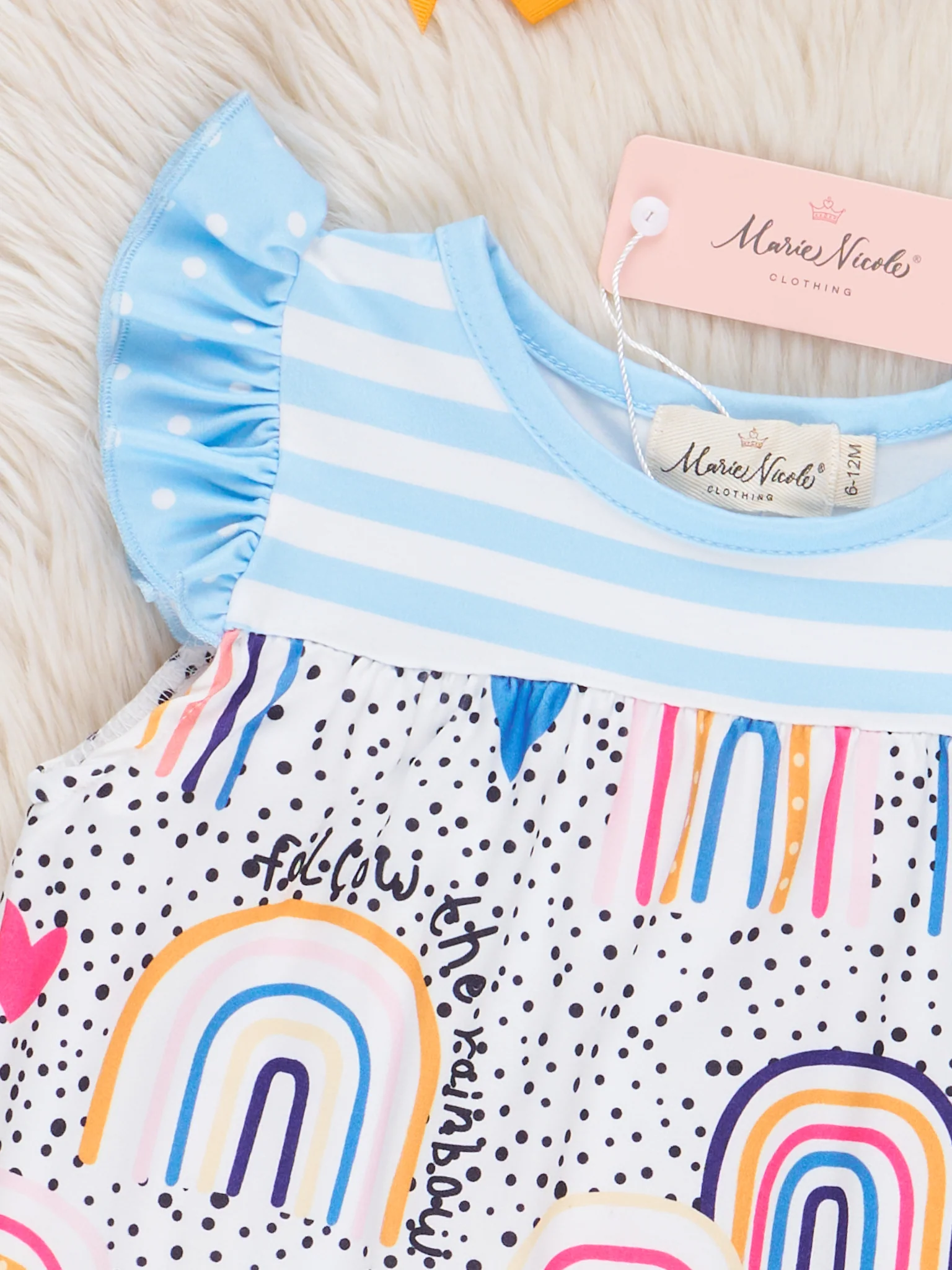 Rainbow Polka Dotted Romper - Image 2