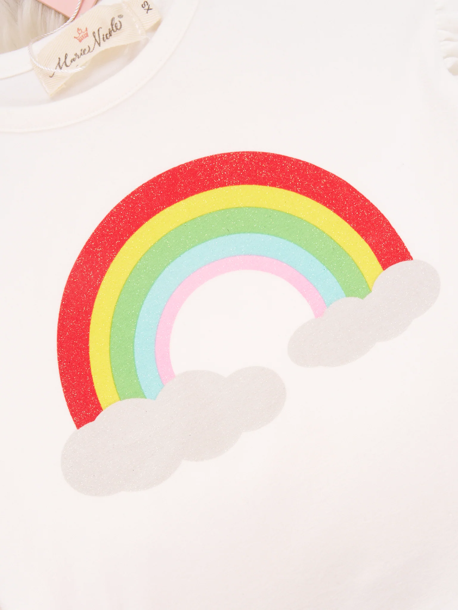 Rainbow Ruffle Top & Tulle Skirt Outfit - Image 3