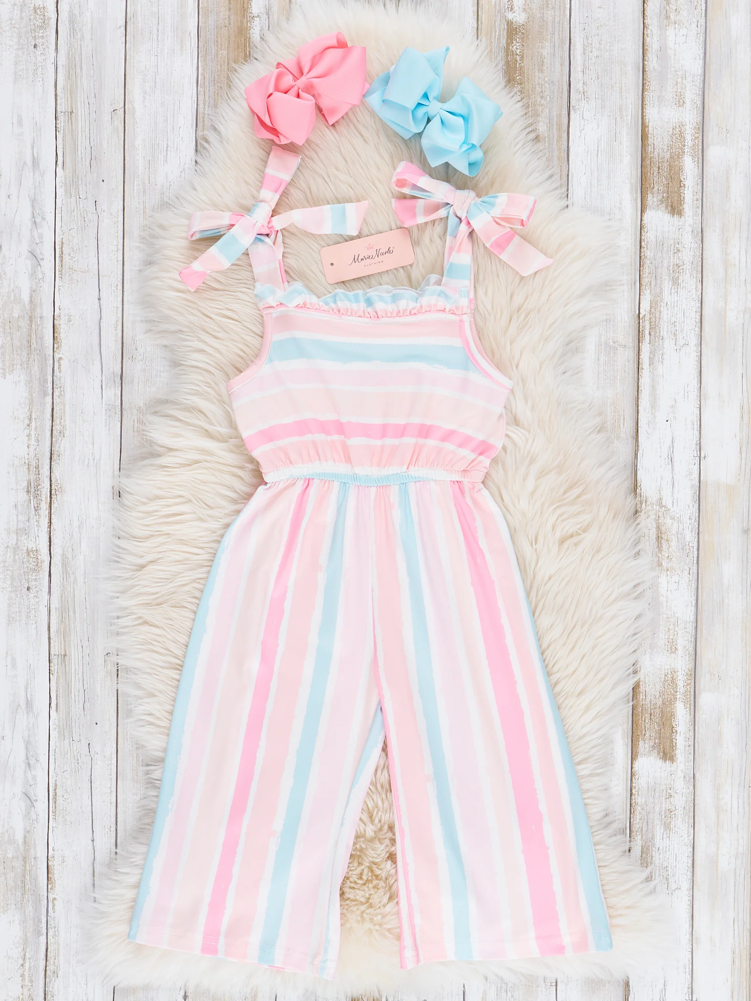 Rainbow Striped Jumpsuit - Image 2