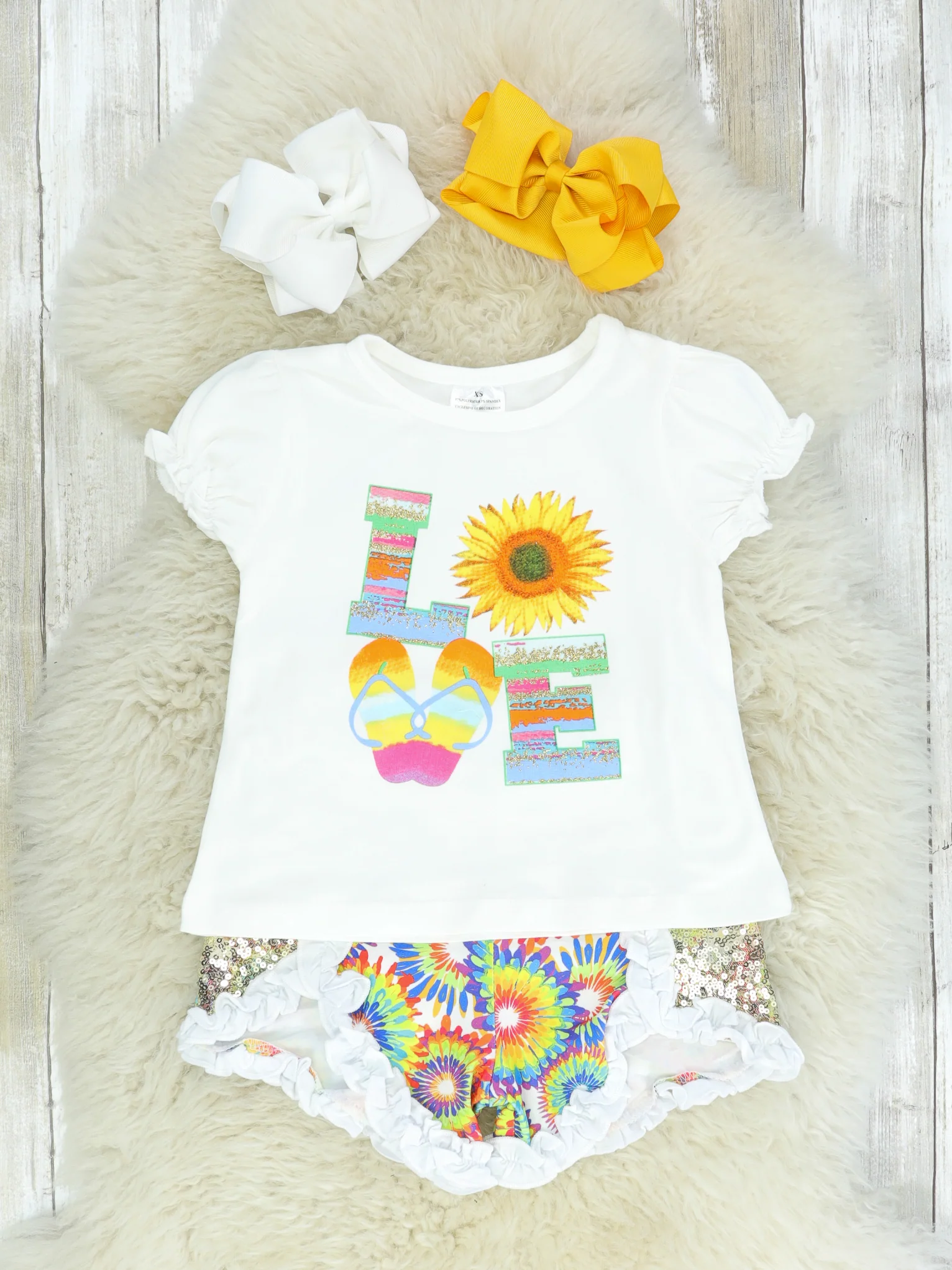 Rainbow Sunflower Love Outfit