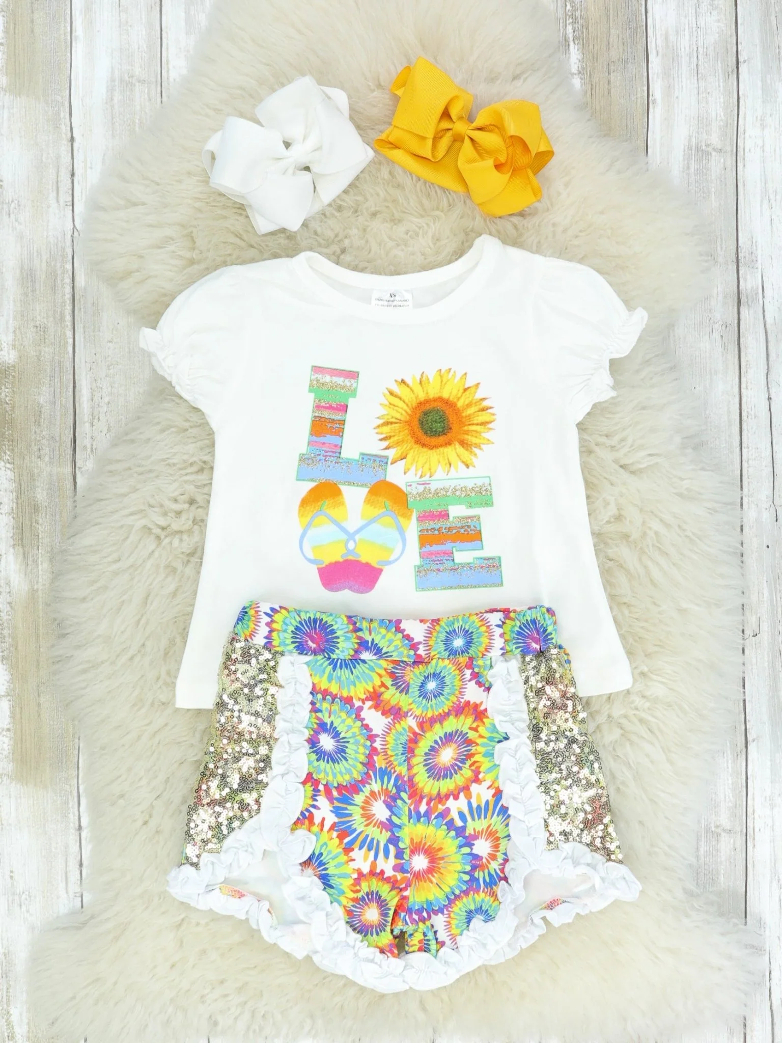 Rainbow Sunflower Love Outfit - Image 2