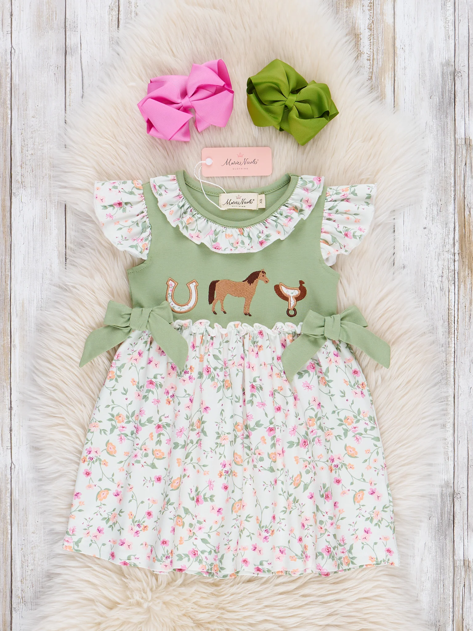 Ranch Friends Floral Ruffle Dress - Image 2