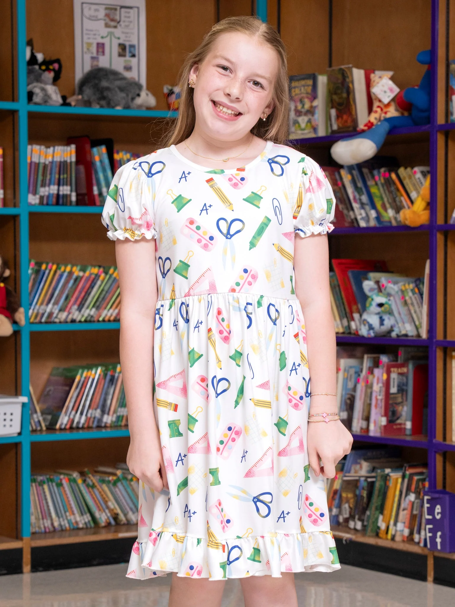 Ready for Class Ruffle Hem Dress