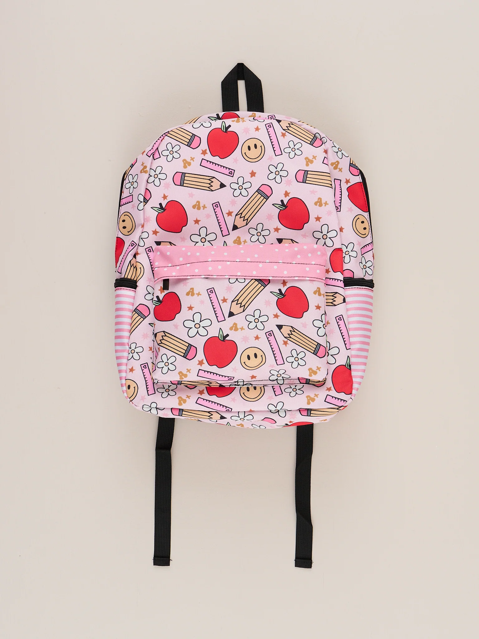 Red Apples & Pencils Backpack