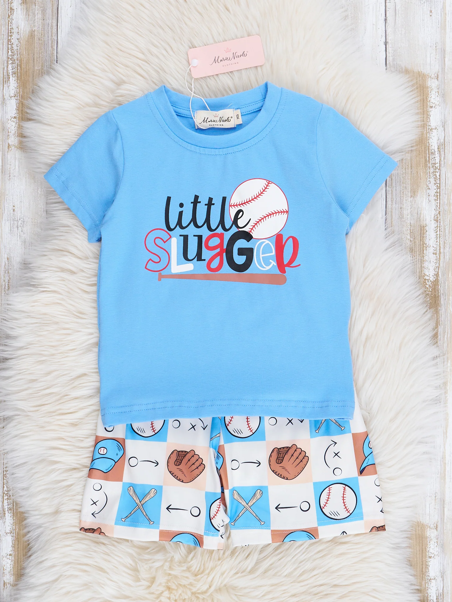 Red & Blue Little Slugger Outfit