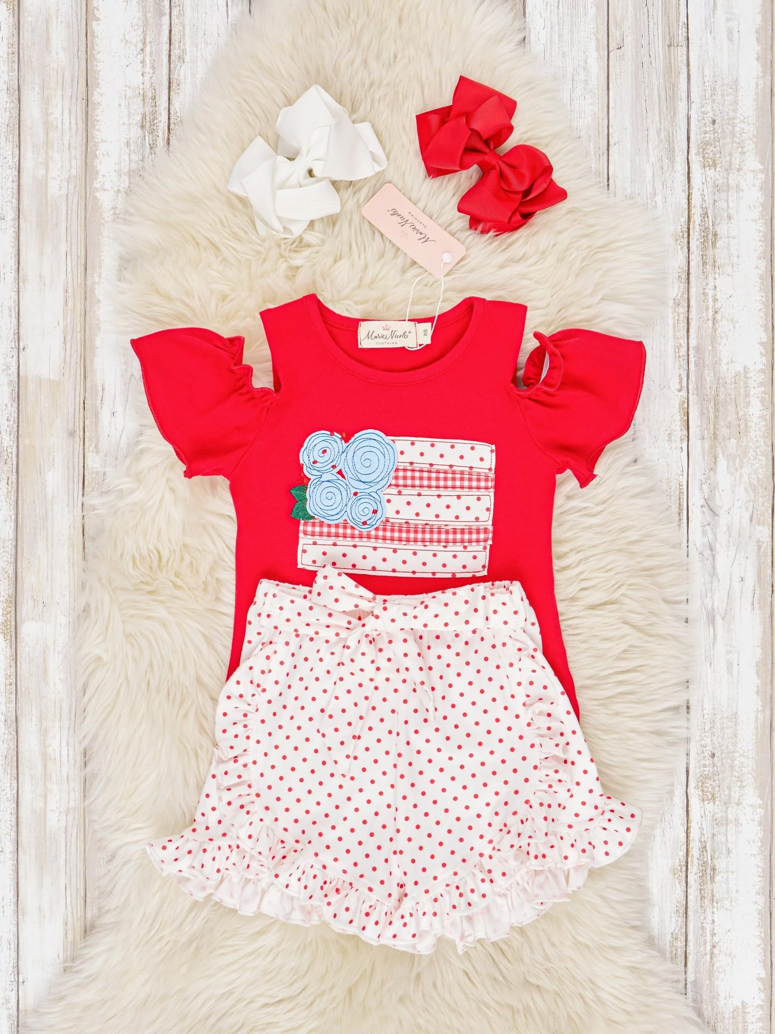 Red Cake Ruffle Outfit - Image 2