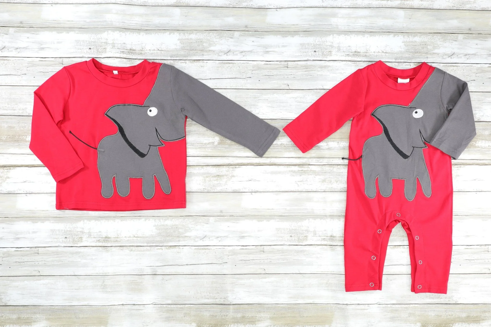 Red Elephant Romper - Image 2