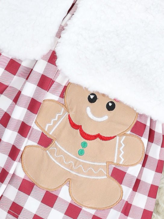Red Gingham Gingerbread Dress & Vest - Image 4