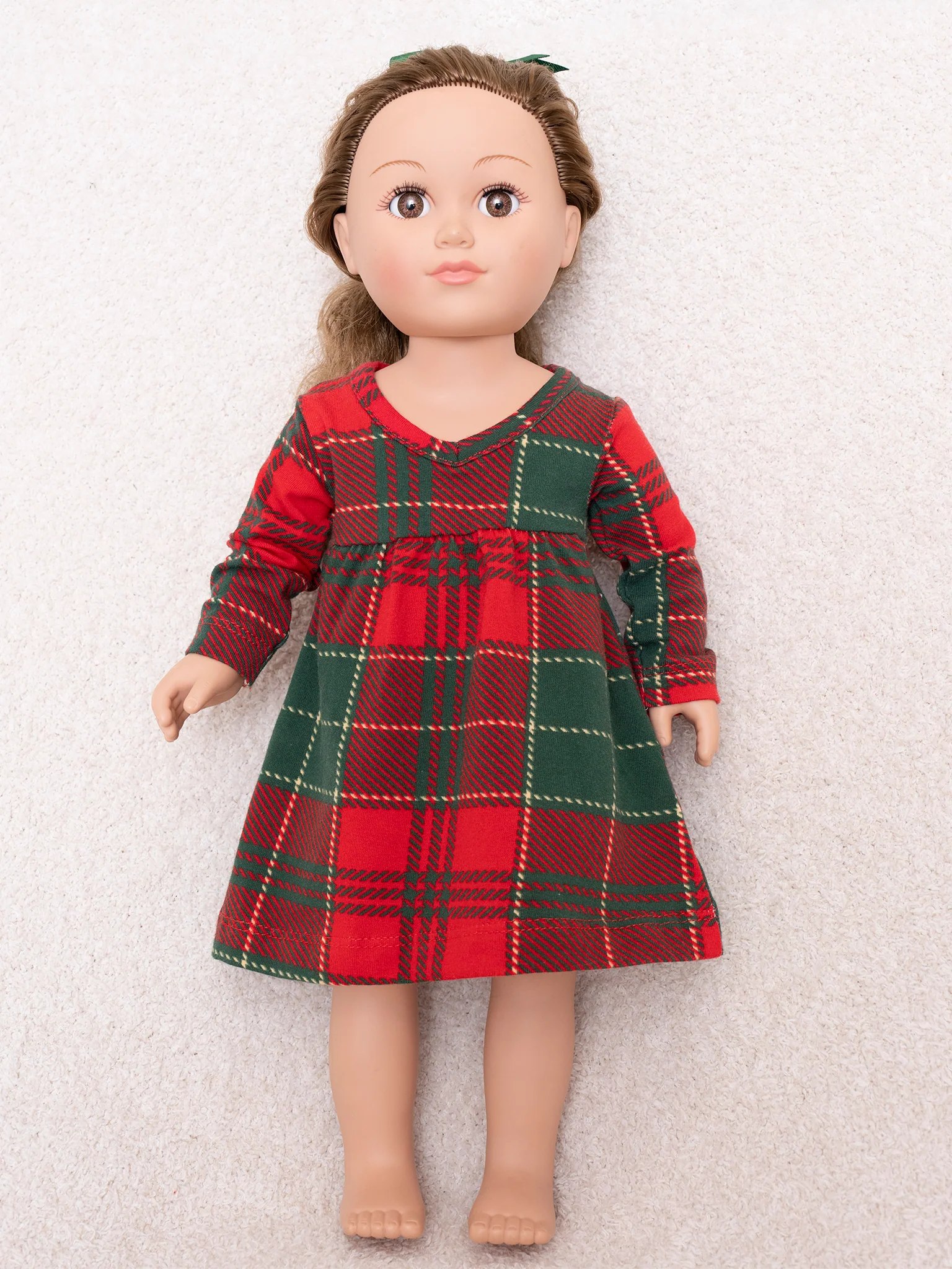 Red & Green Plaid Baby Doll Night Gown