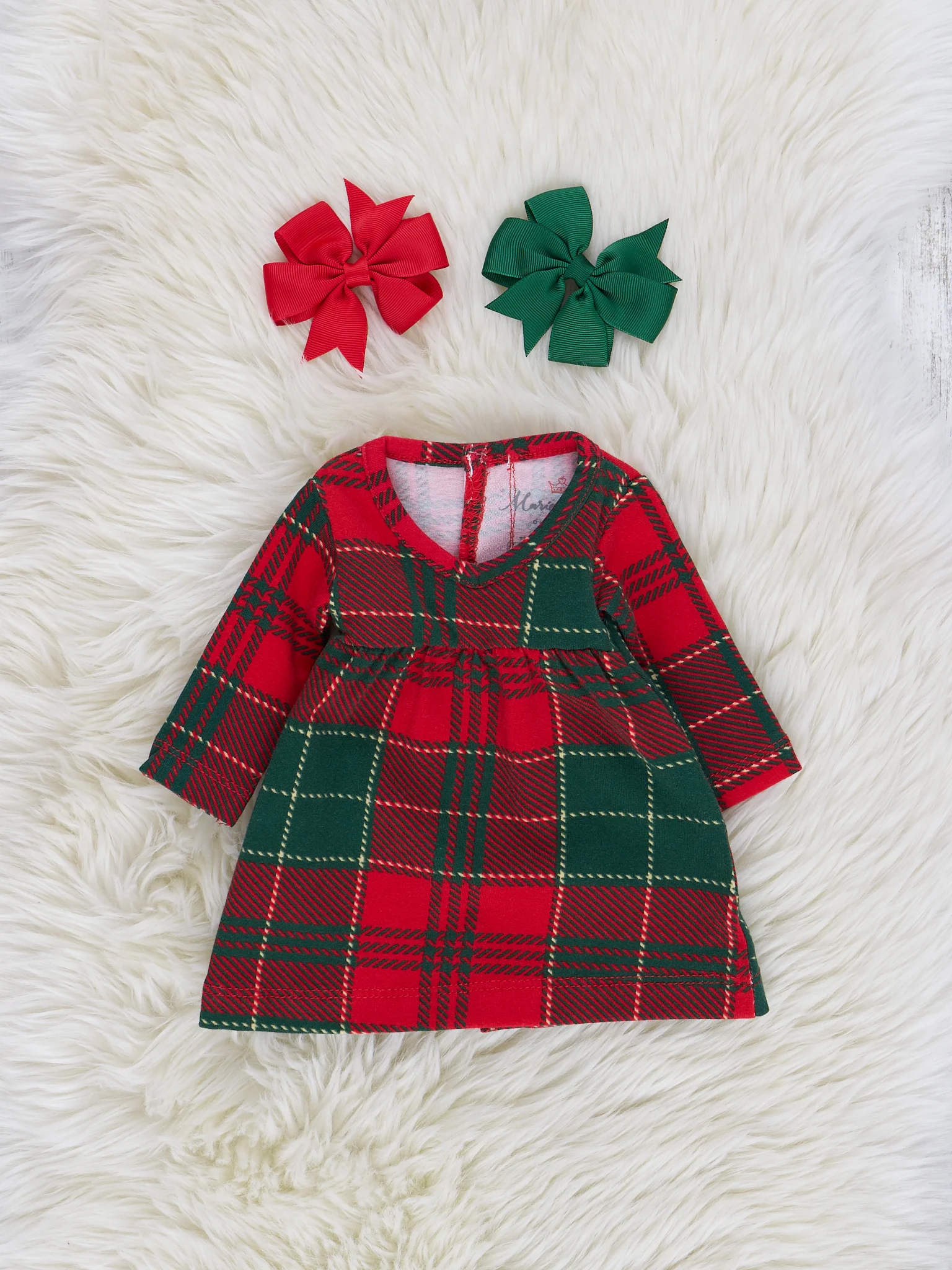 Red & Green Plaid Baby Doll Night Gown - Image 4