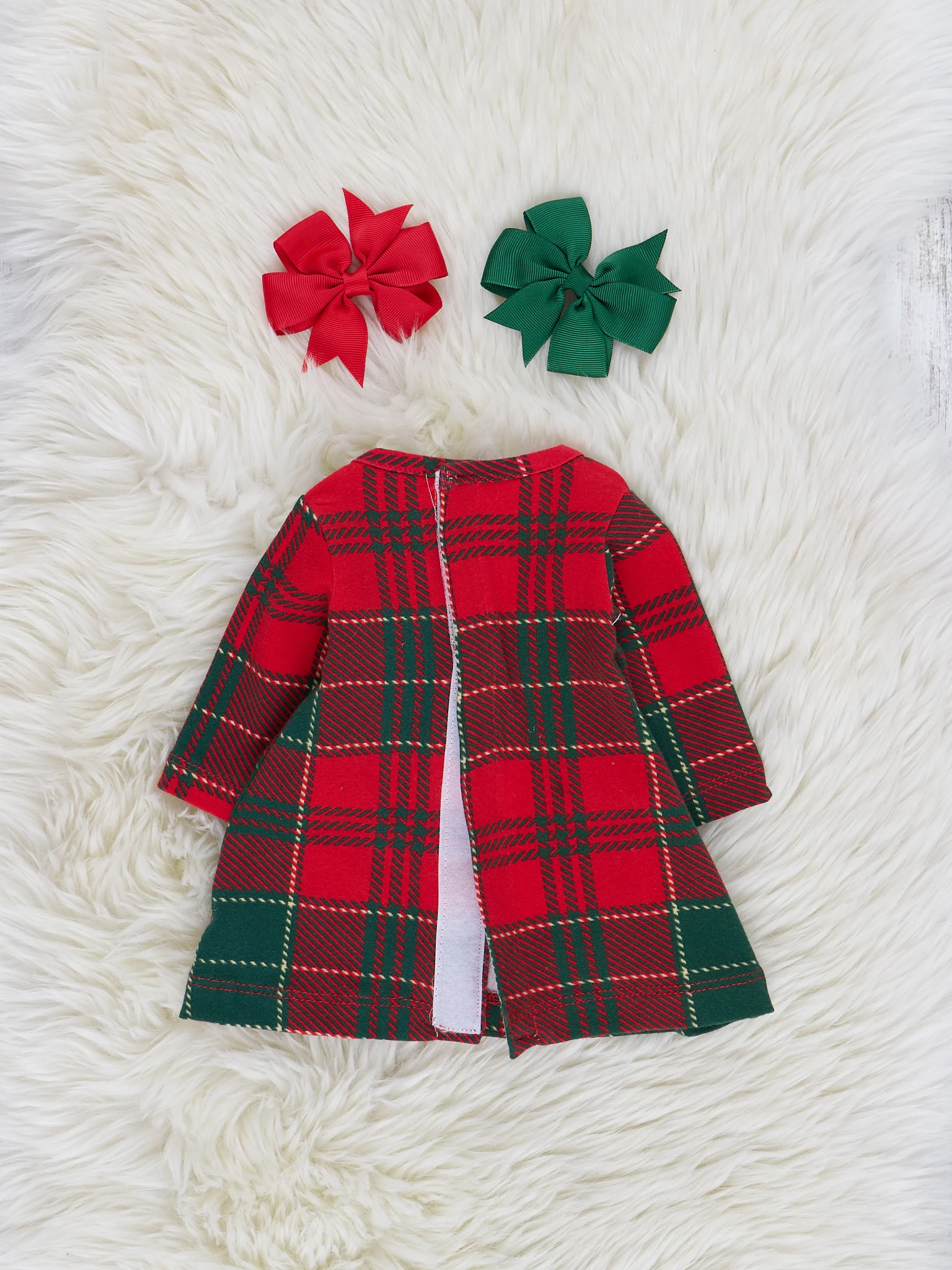 Red & Green Plaid Baby Doll Night Gown - Image 5