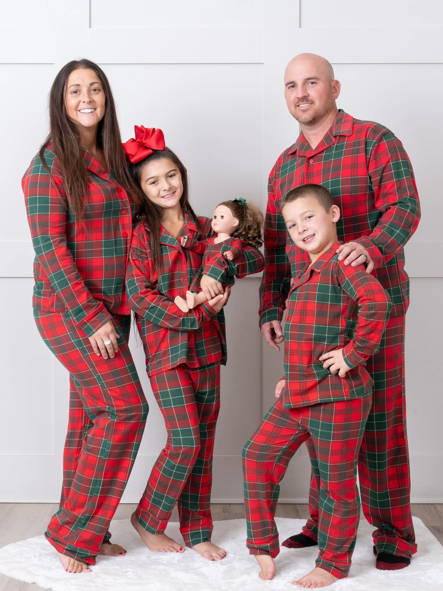 Red & Green Plaid Baby Doll Night Gown - Image 6