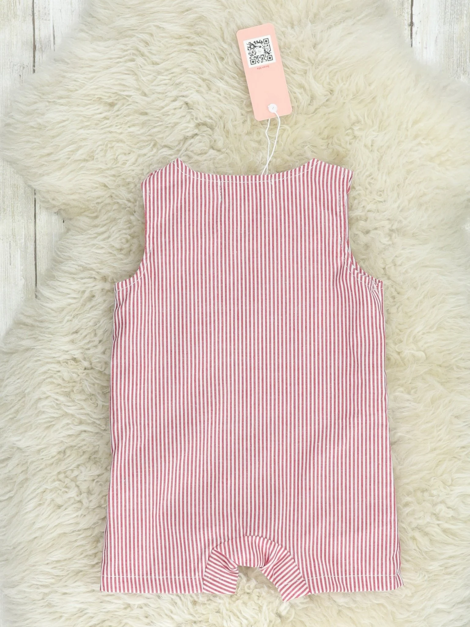Red Pinstriped Sailboat Johnny - Image 3