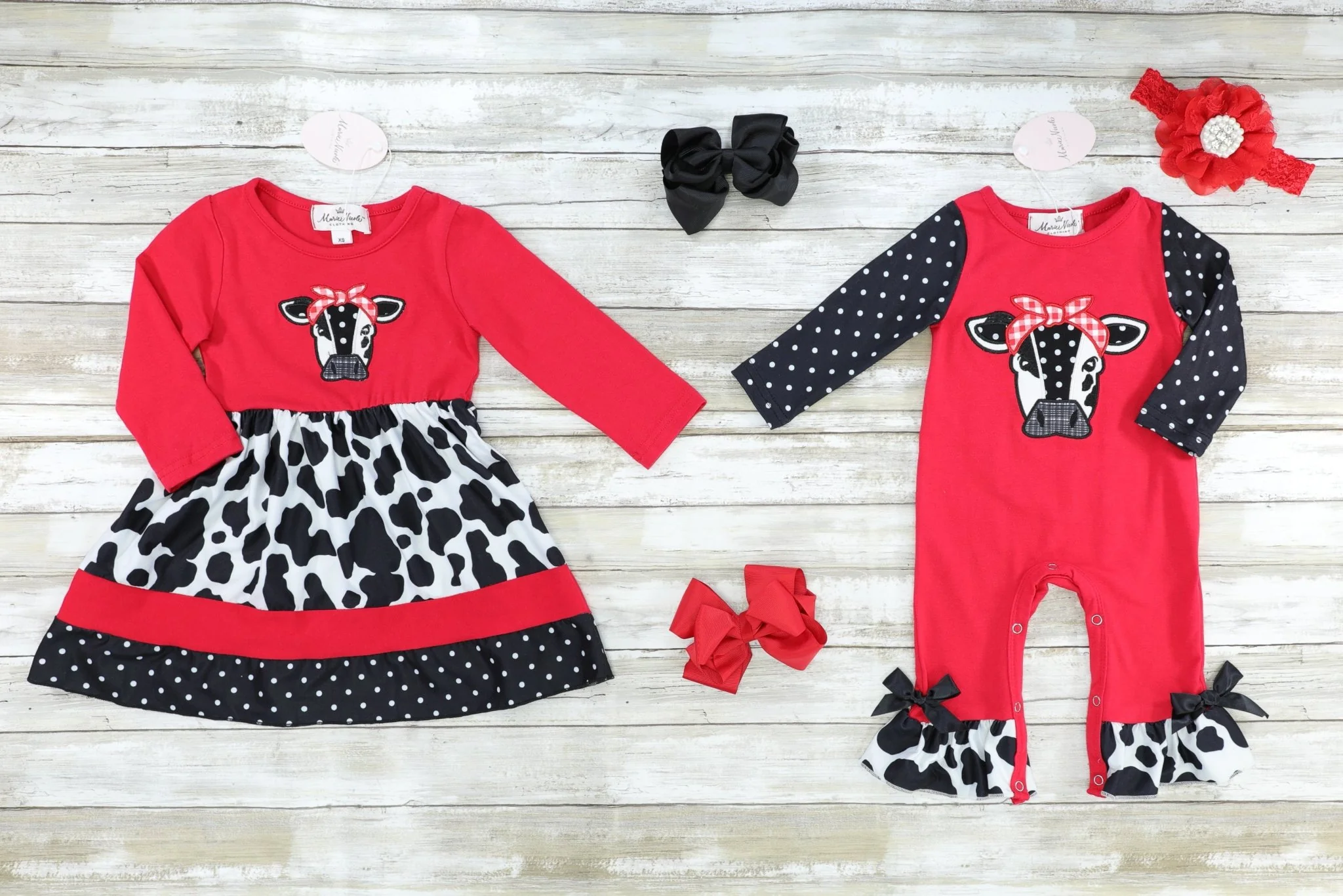 Red Polka Dot Cow Dress - Image 2