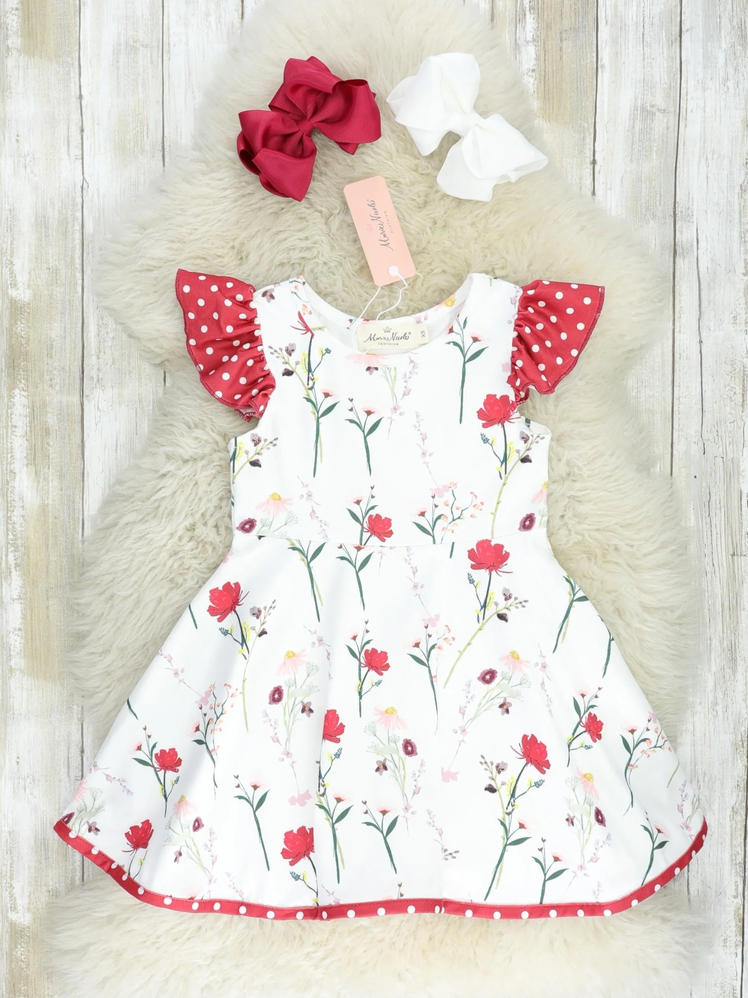 Red Polka Dot Poppy Dress