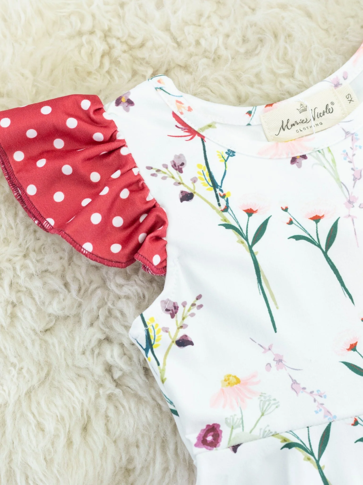 Red Polka Dot Poppy Dress - Image 2