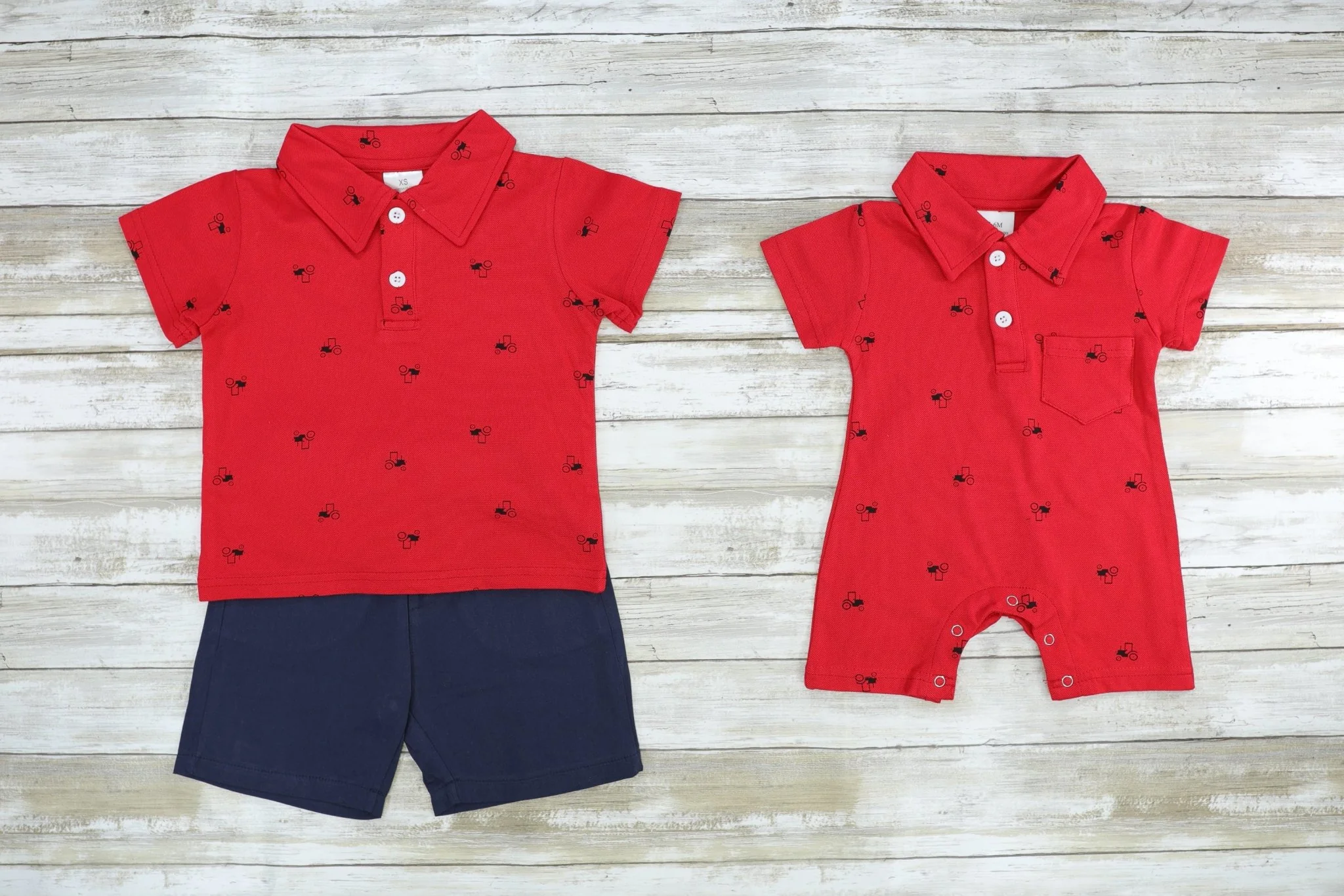 Red Polo Romper - Image 2