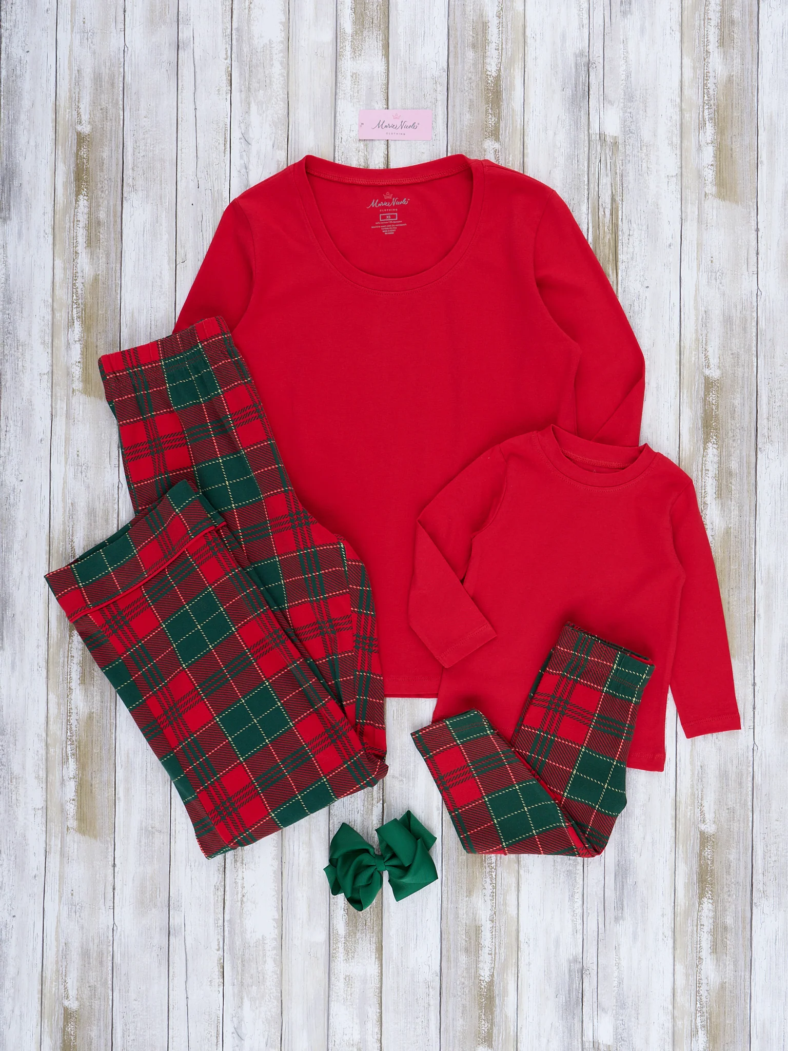 Red Shirt Plaid Family Christmas Pajamas - Image 2