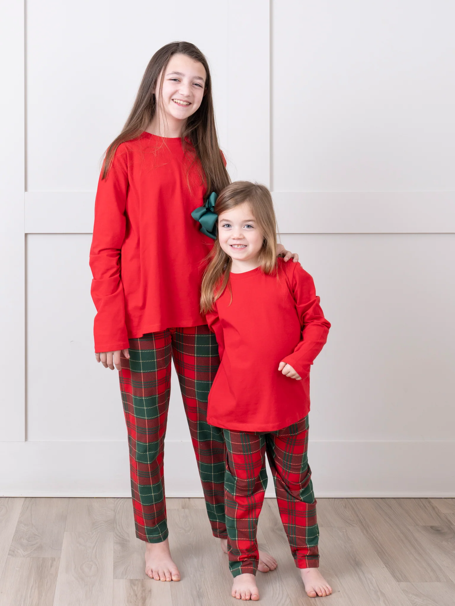 Red Shirt Plaid Family Christmas Pajamas - Image 5