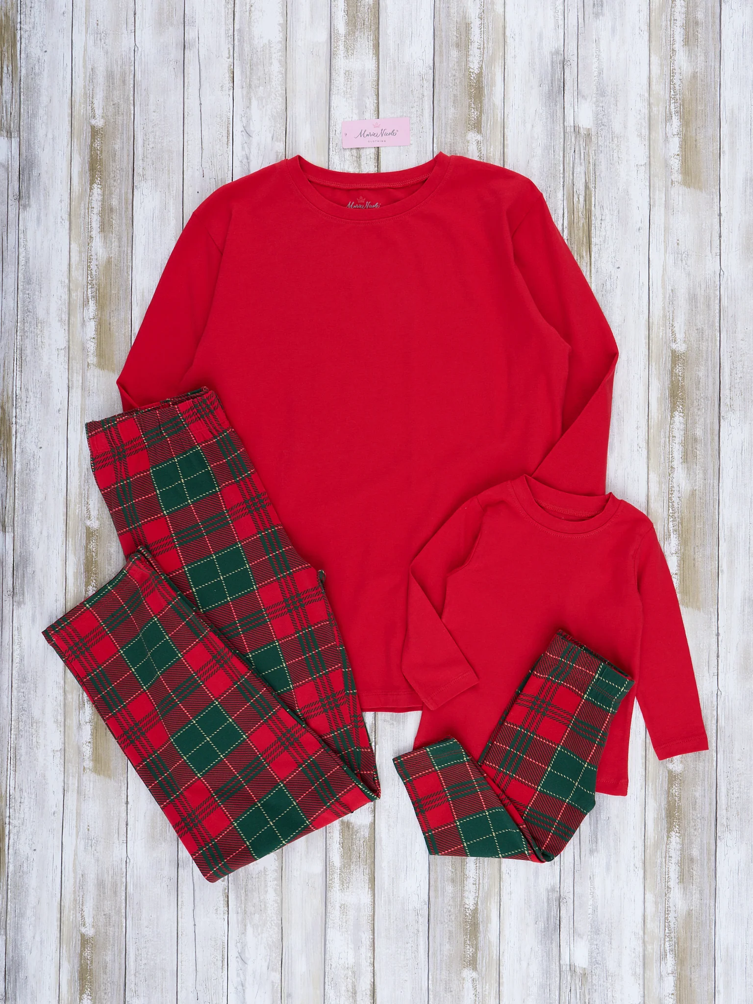 Red Shirt Plaid Family Christmas Pajamas - Image 6