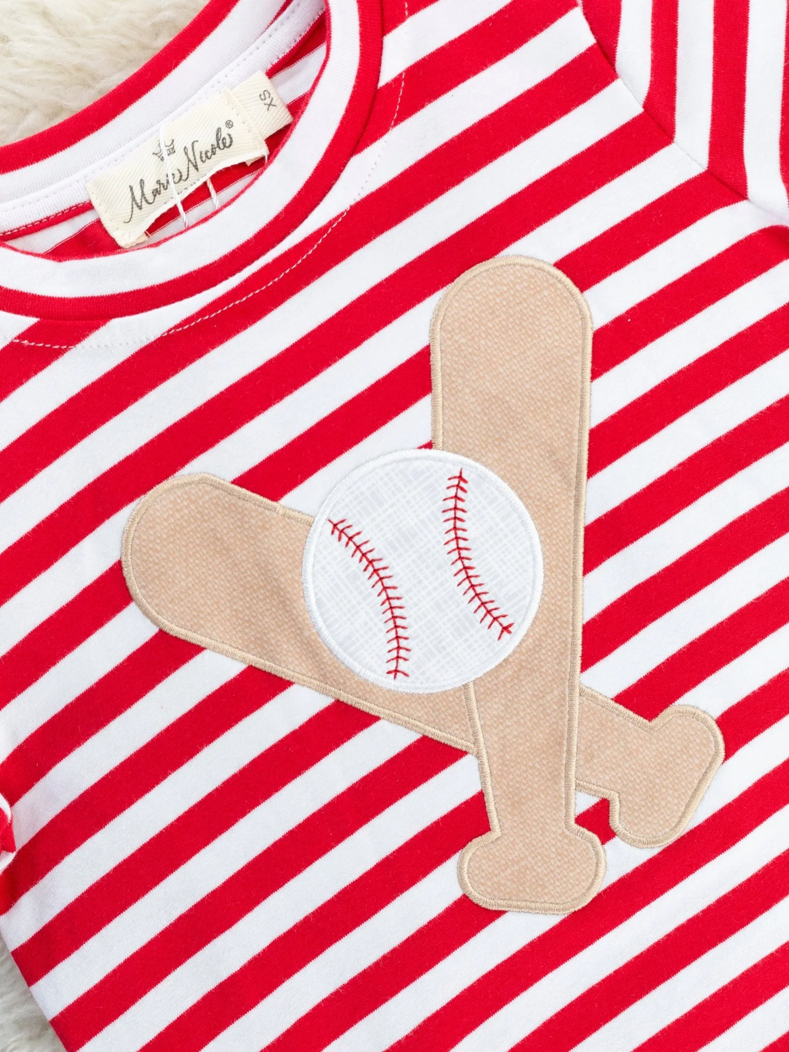 Red Striped Baseball Outfit - Image 3