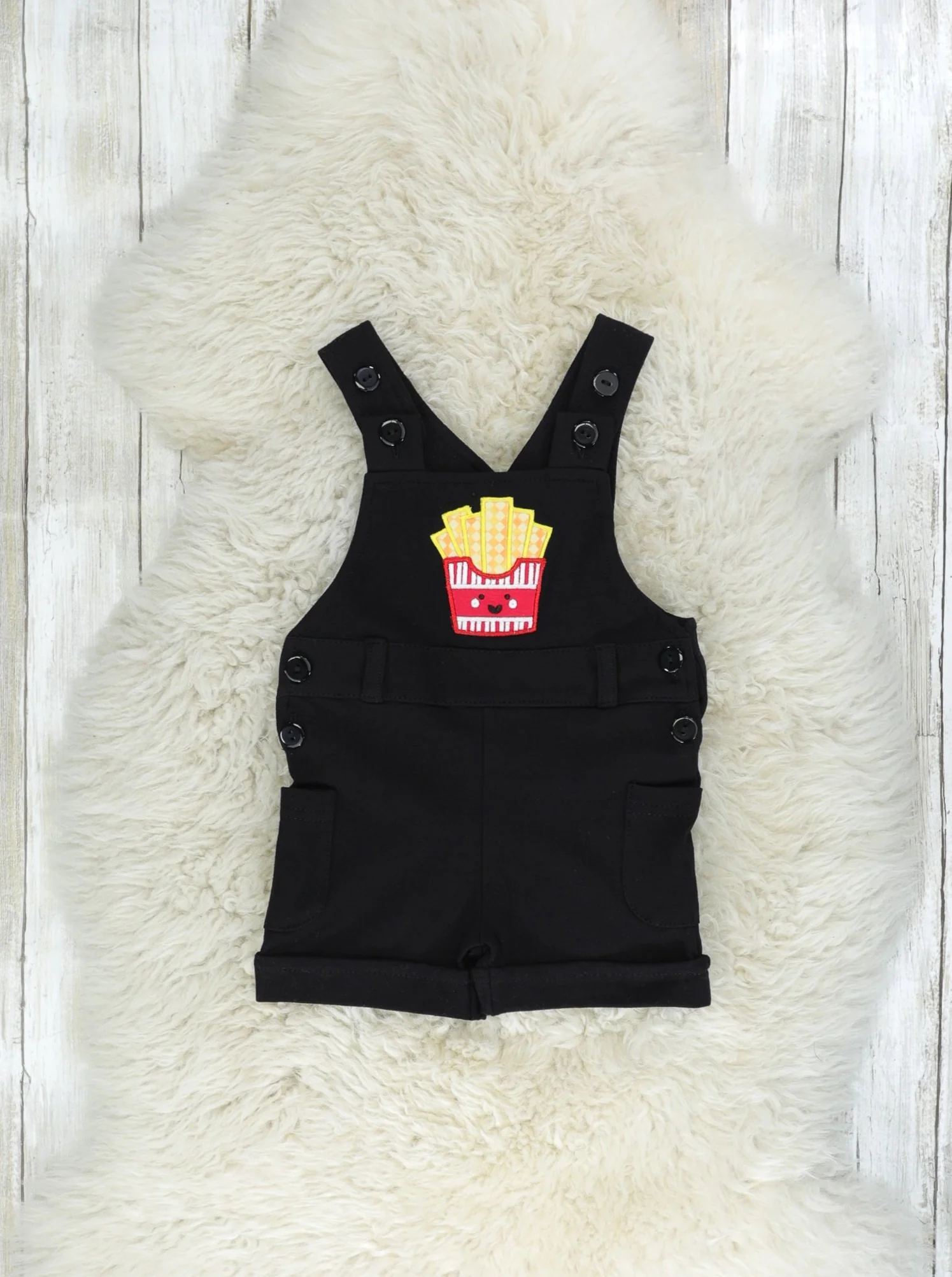 Red Striped French Fry Overall Set - Image 4