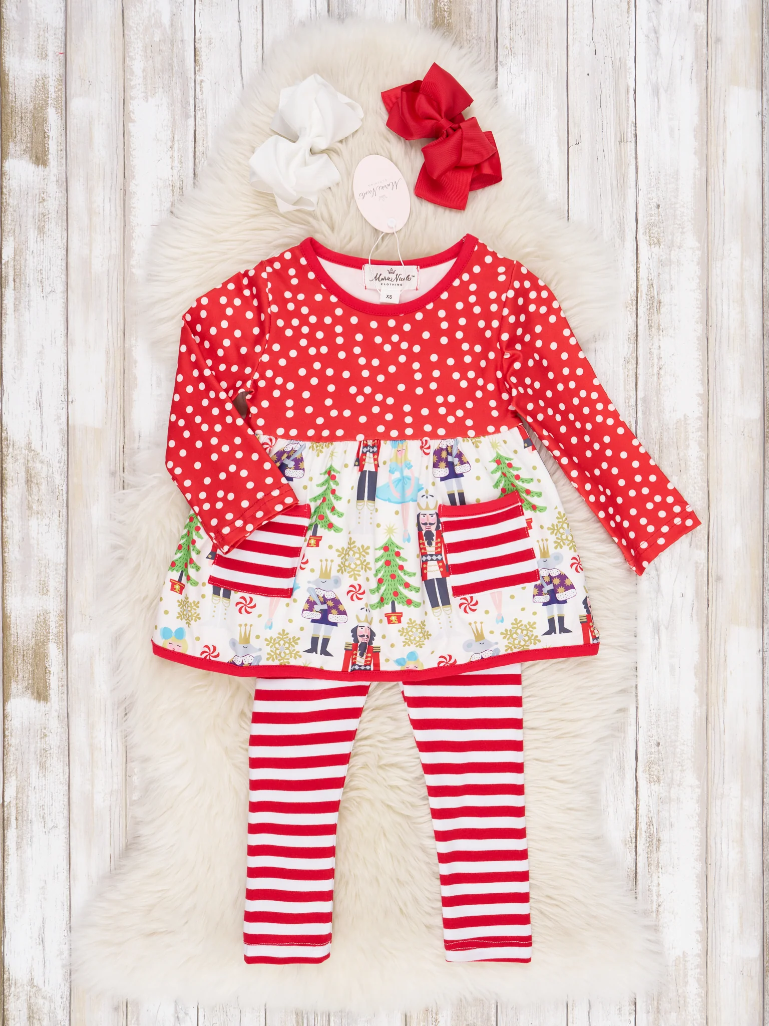 Red Striped Nutcracker Outfit