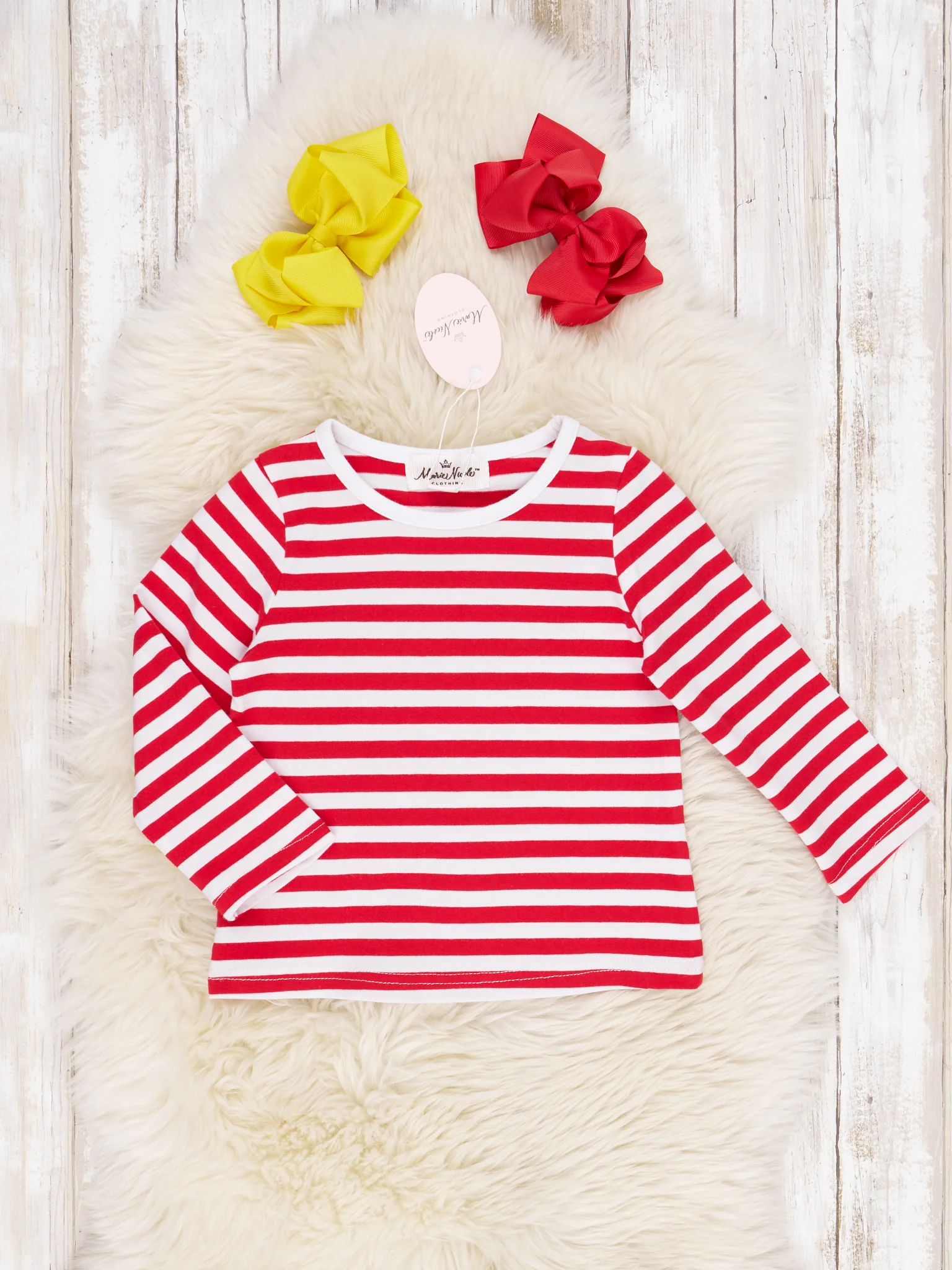 Red Striped Shirt & Denim Turkey Overall Dress - Image 2