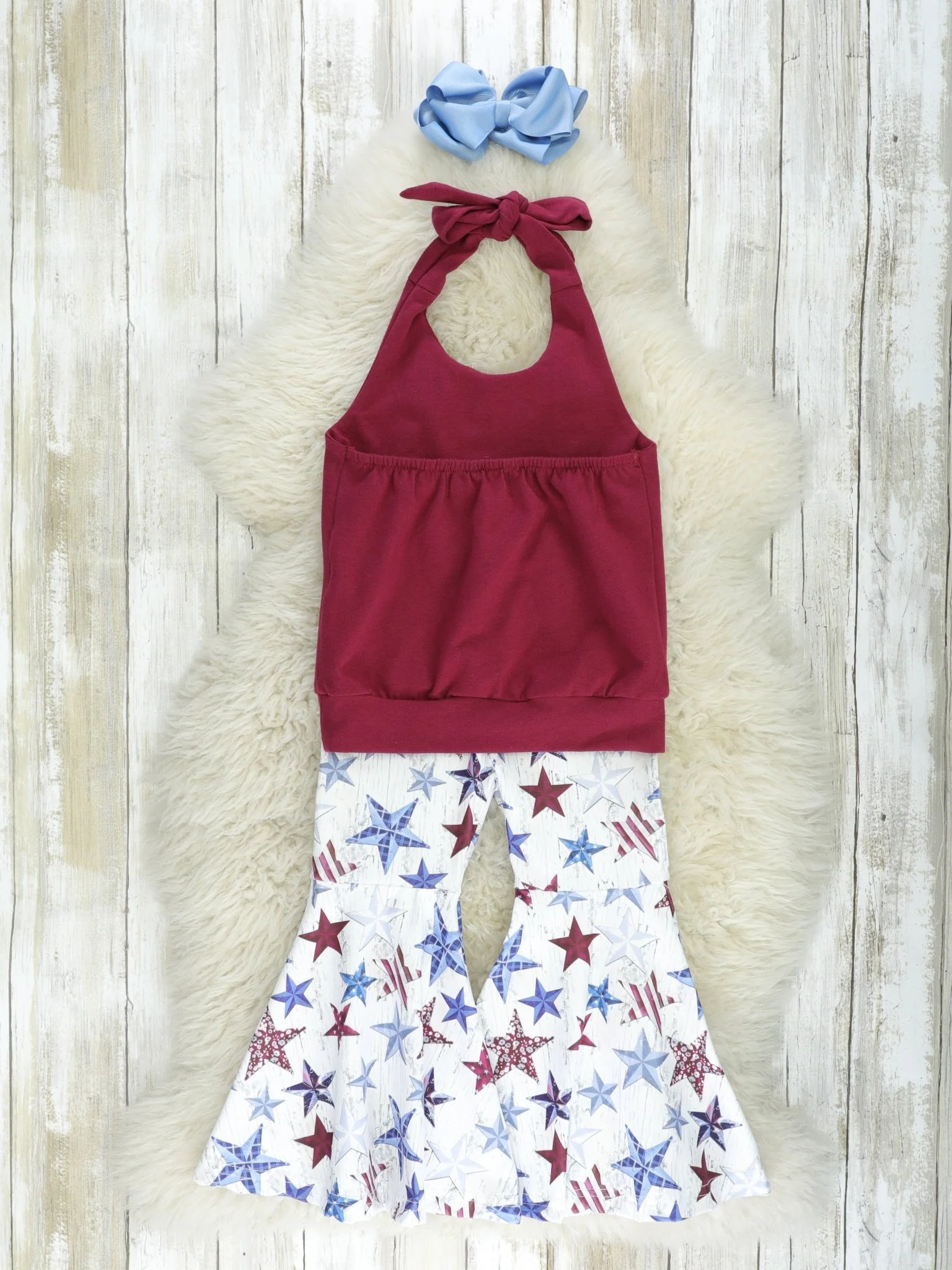 Tie Top & Star Bell Bottoms - Image 3