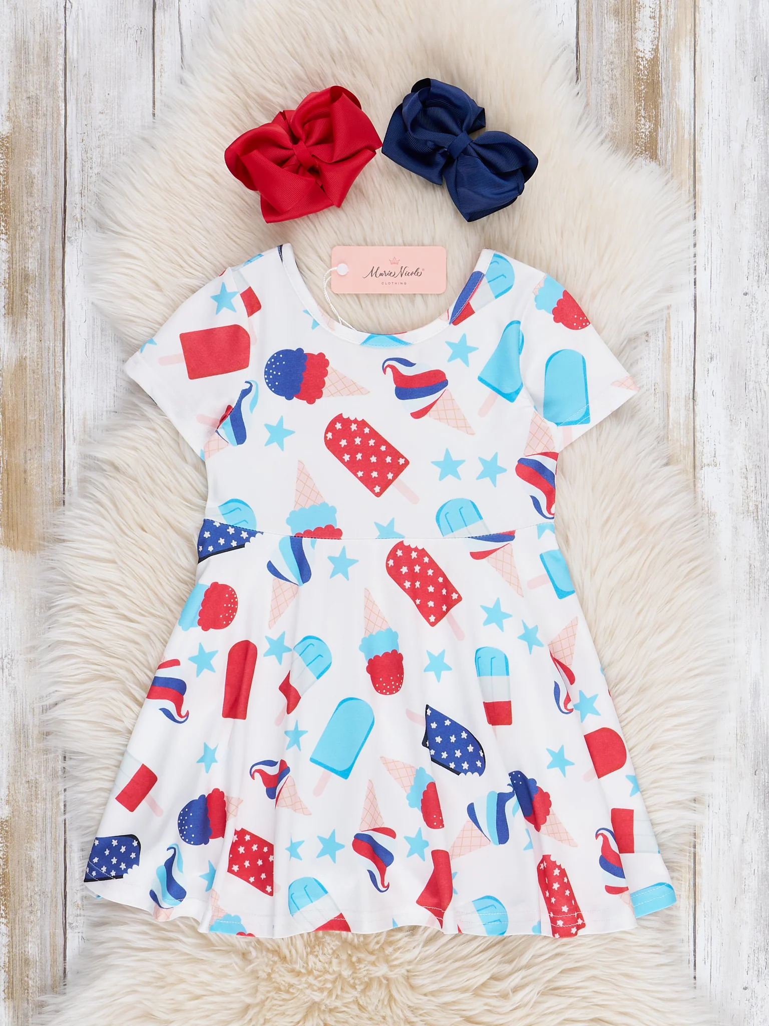 Red, White, & Blue Popsicle Swing Dress - Image 2