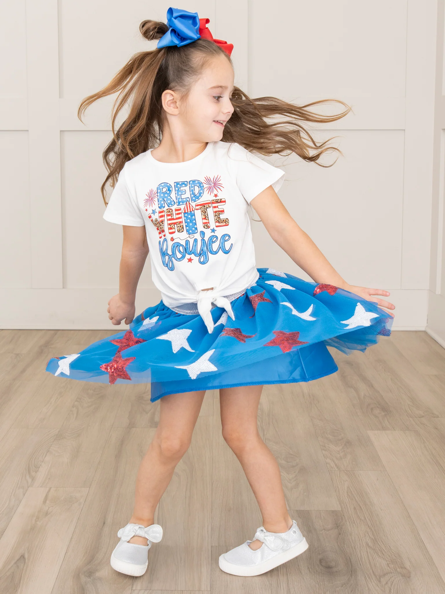"Red White & Boujee" Tulle Outfit - Image 4