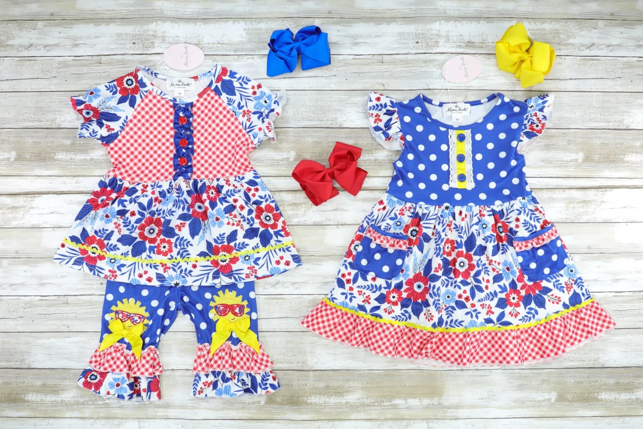 Red, White, & Blue Sunshine Ruffle Dress - Image 2