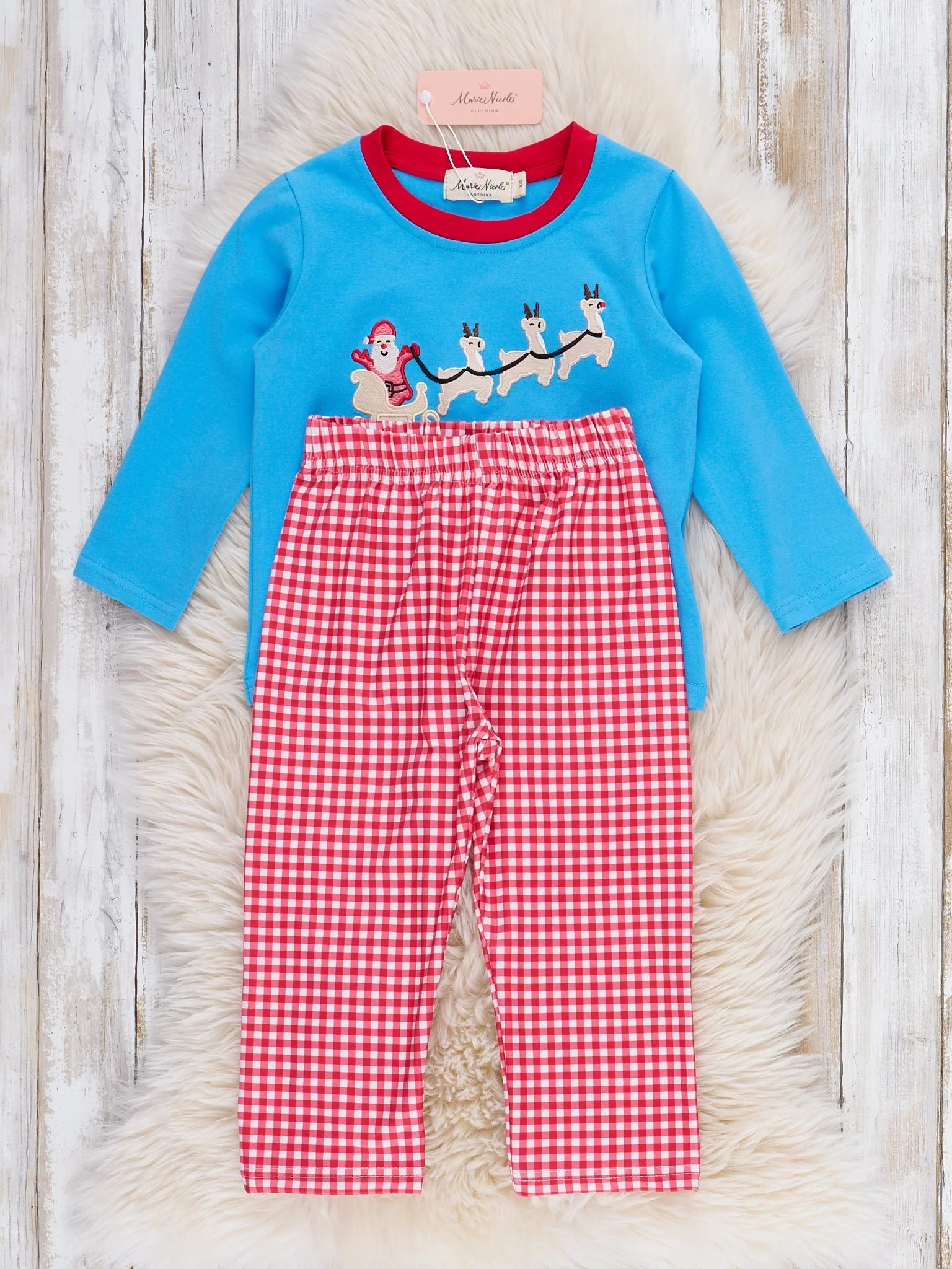 Reindeer Night Christmas Embroidered Outfit - Image 3
