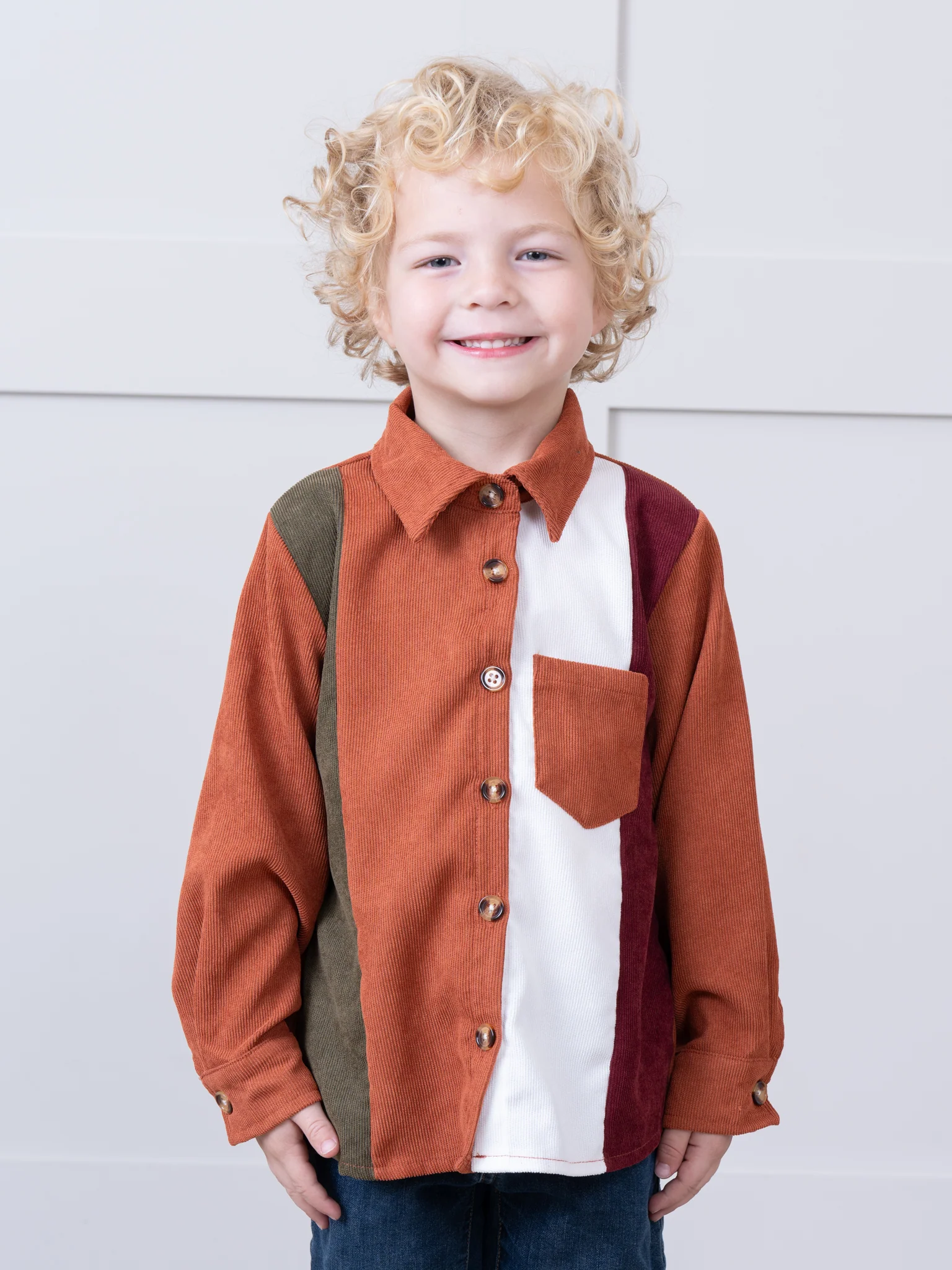 Retro Stripes Pocket Button Up Shirt - Image 4
