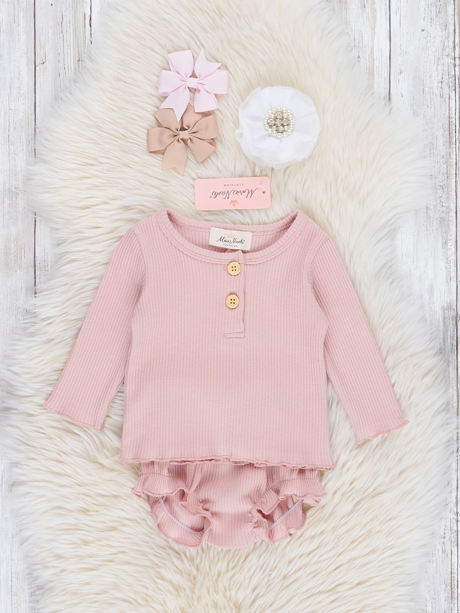 Ribbed Henley & Bloomers Outfit - Image 4