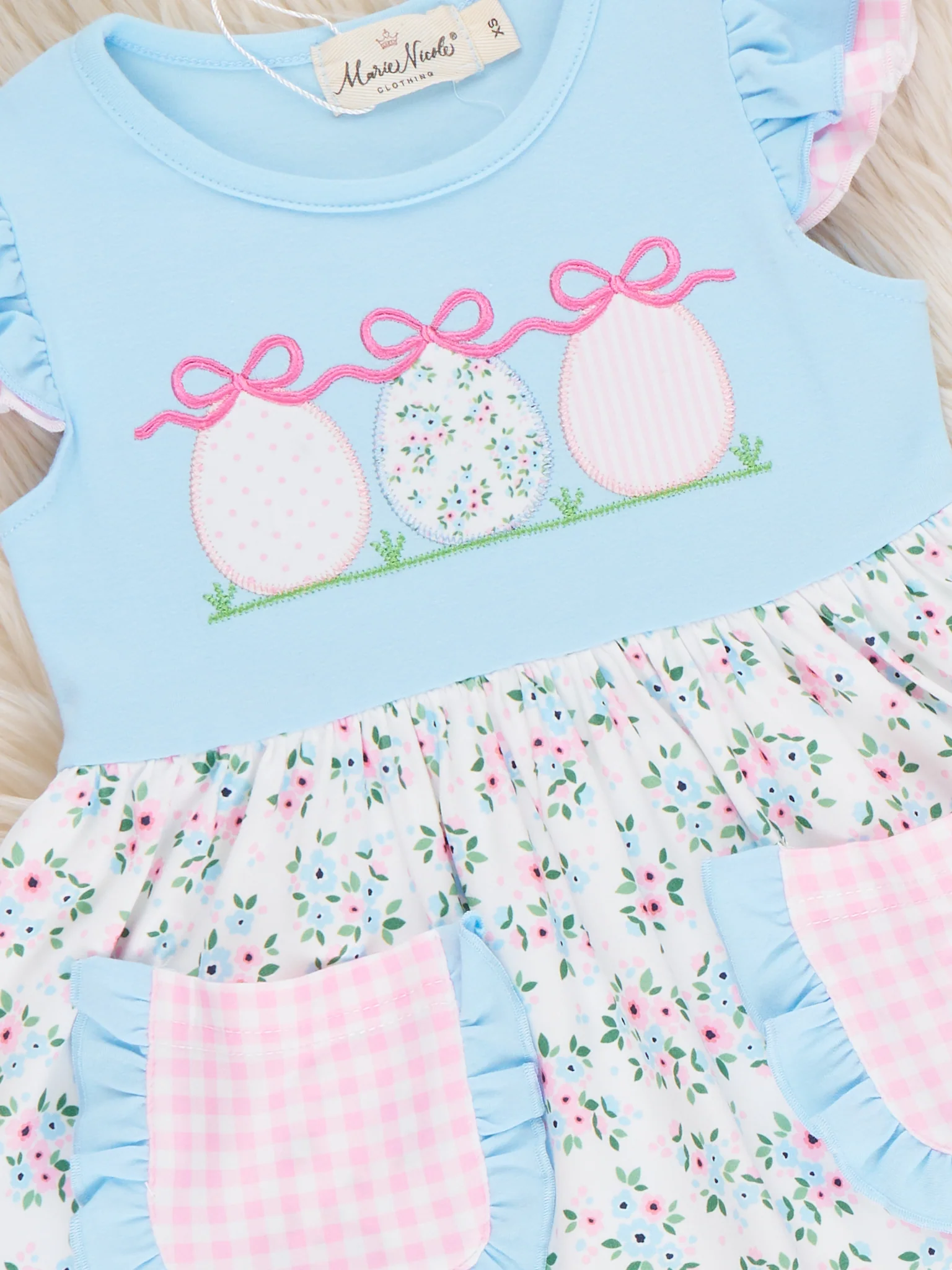 Ribbons & Eggs Garden Embroidered Ruffle Dress - Image 2