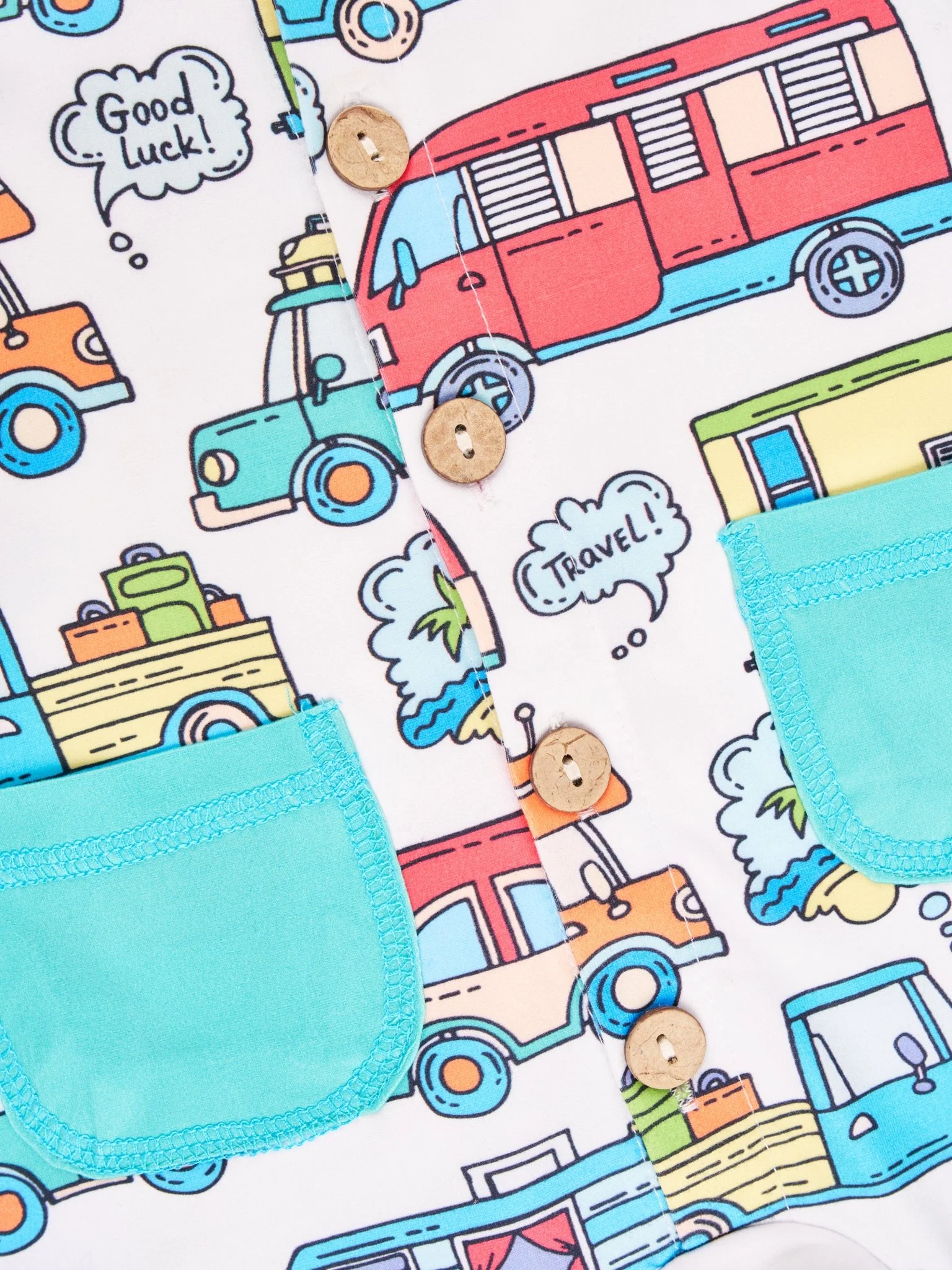 "Road Trip" Raglan Romper - Image 2
