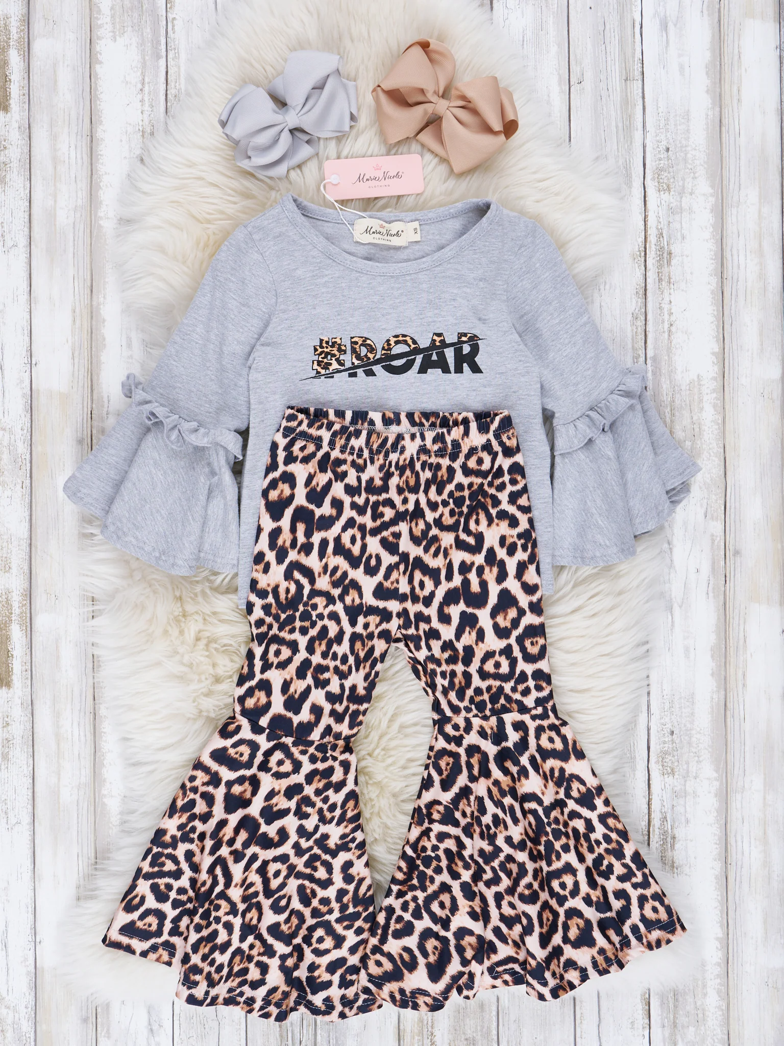 Roar Cheetah Print Bell Bottoms Outfit - Image 2
