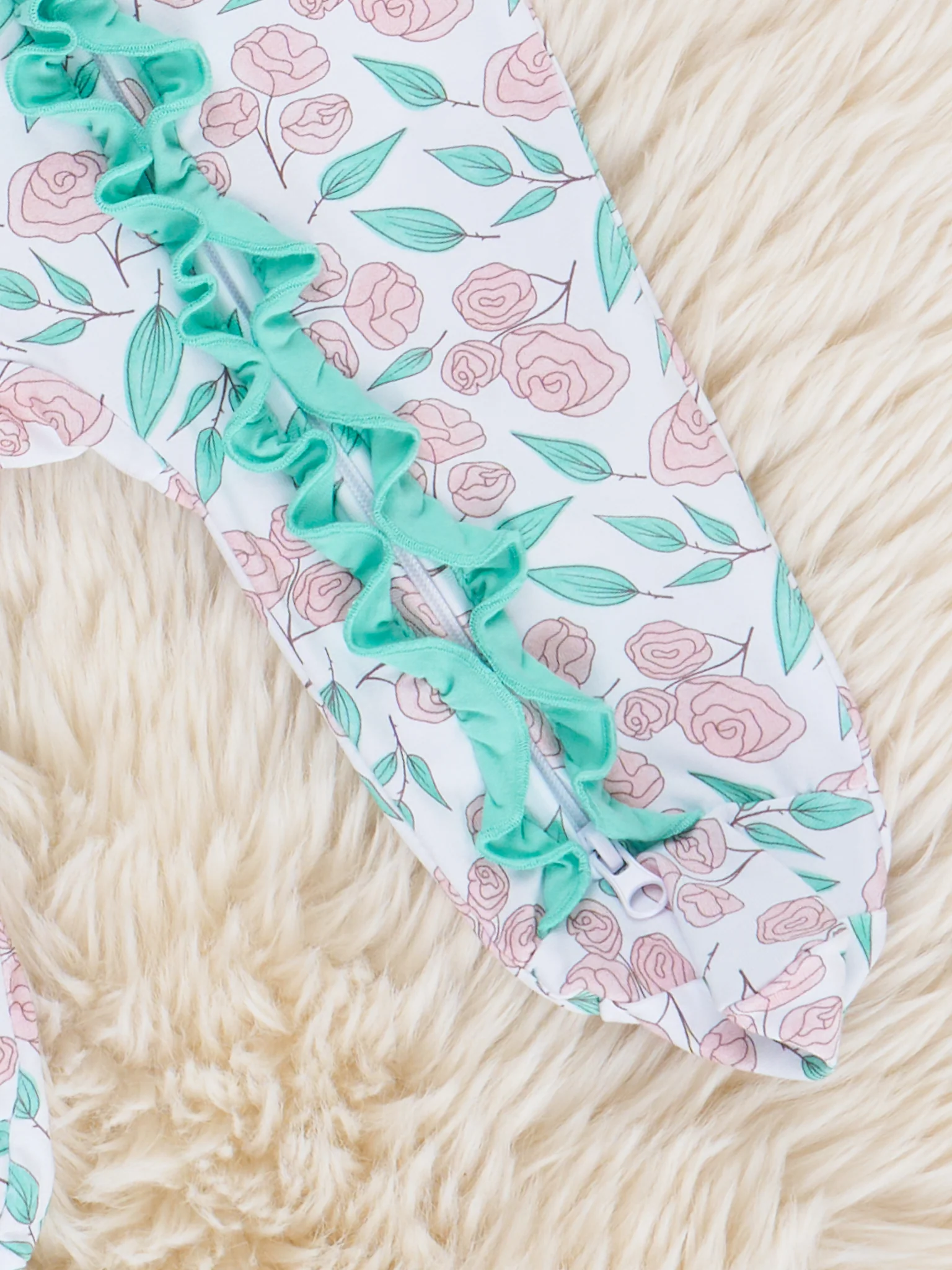 Rosewood Lane Ruffle Footed Sleeper Pajamas - Image 2