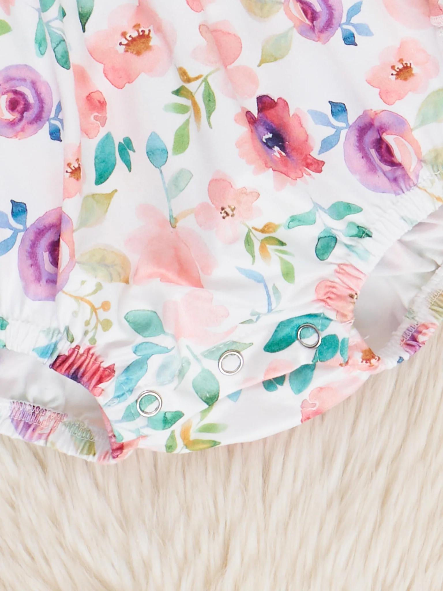 Rosy Chickens Ruffle Bubble Romper - Image 3