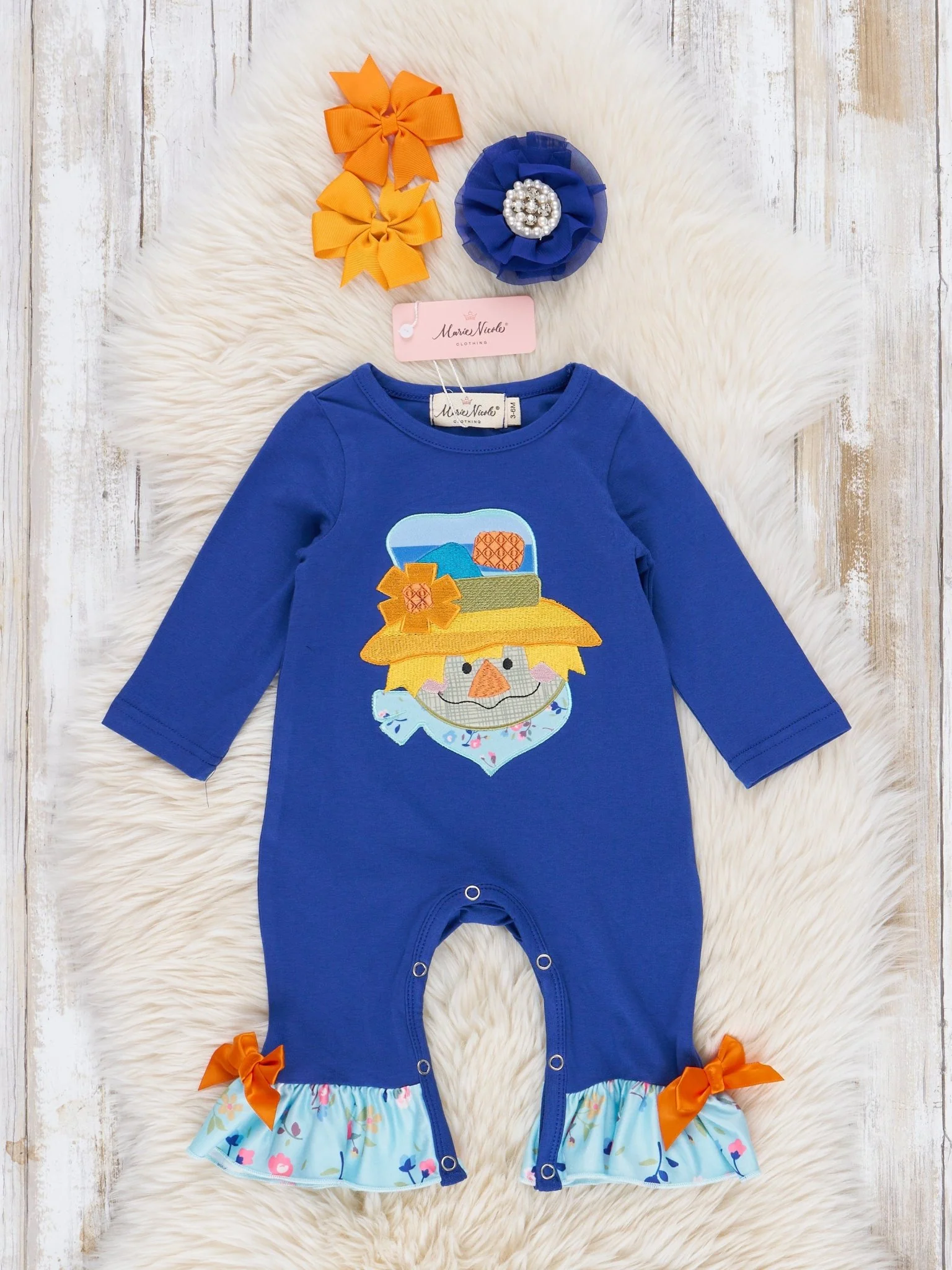 Royal Scarecrow Ruffle Romper